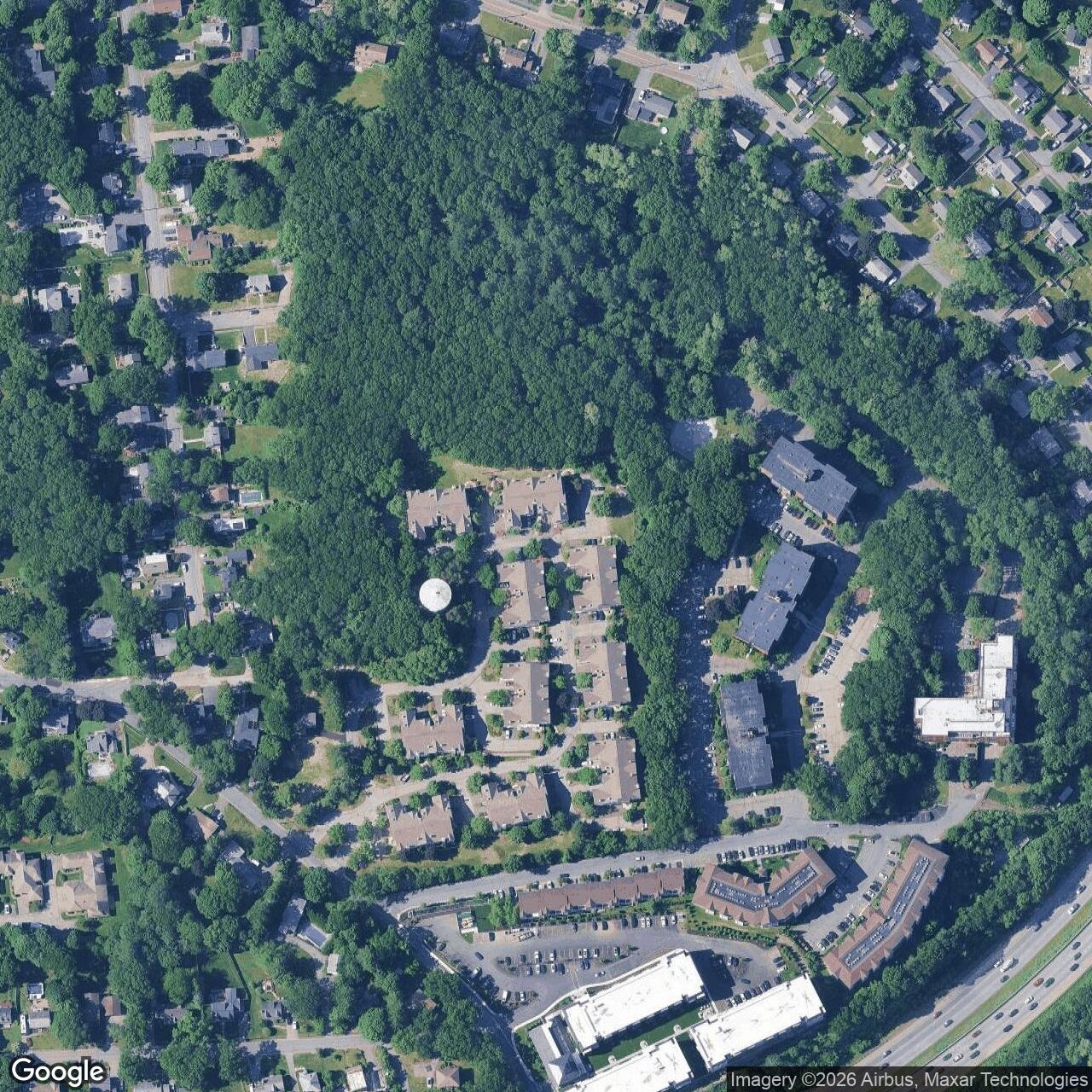 Current Google Satellite Image of Nike Site B-03C, Massachusetts