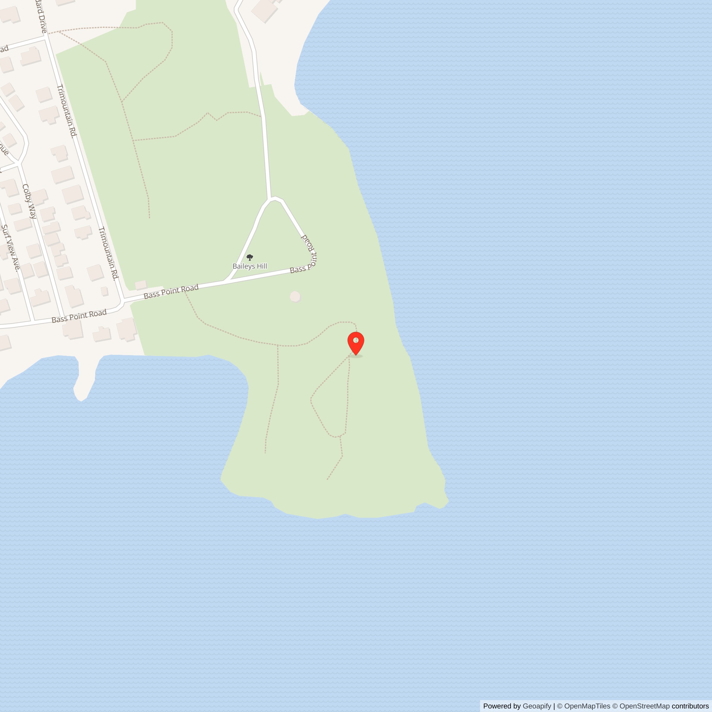Map showing location of Nike Site B-17C, Massachusetts