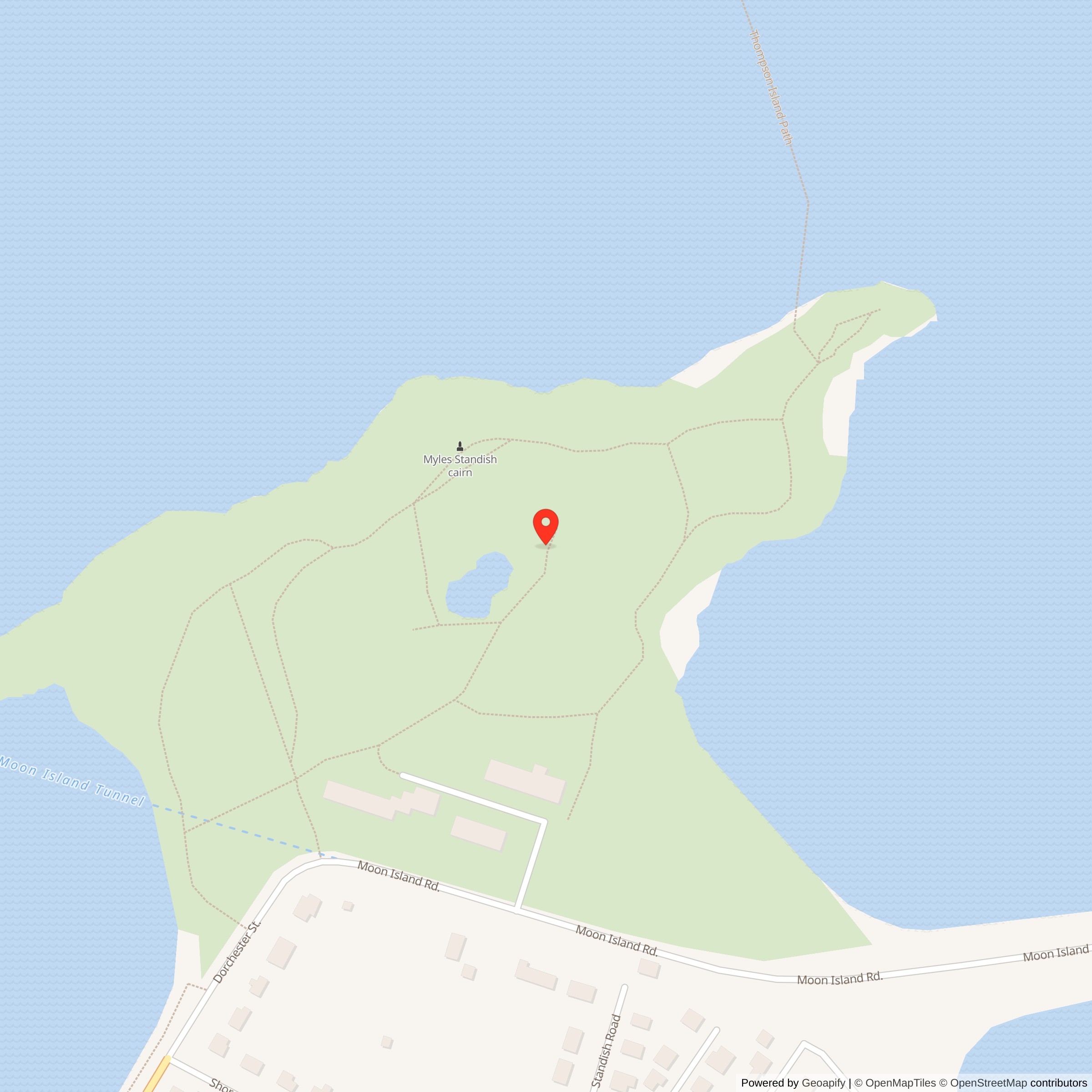 Map showing location of Nike Site B-37C, Massachusetts