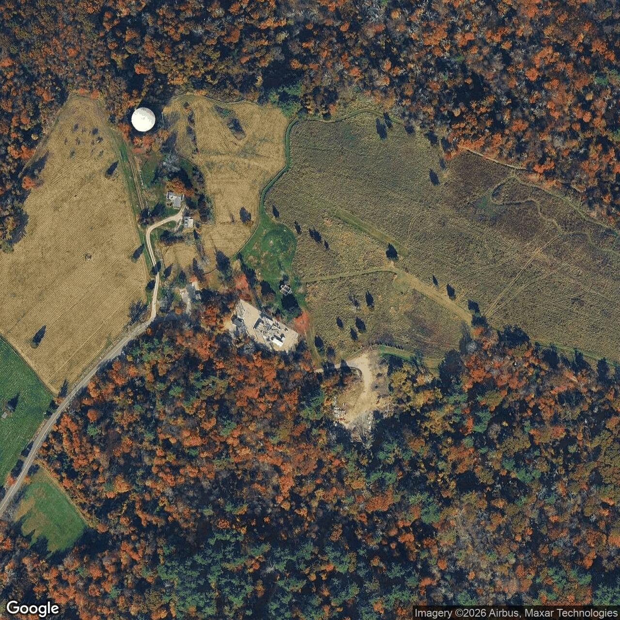 Current Google Satellite Image of Nike Site B-38C, Massachusetts