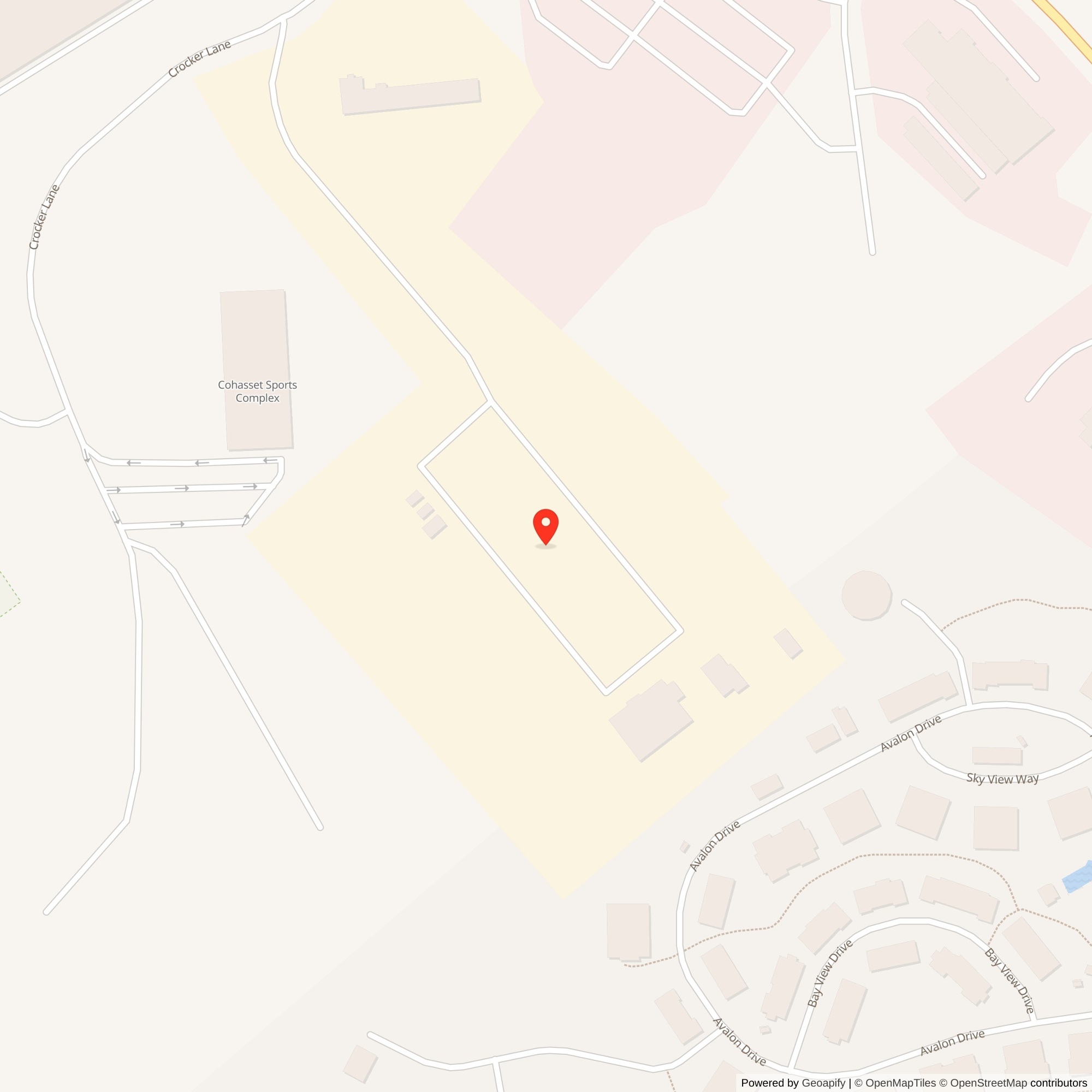 Map showing location of Nike Site B-38L, Massachusetts