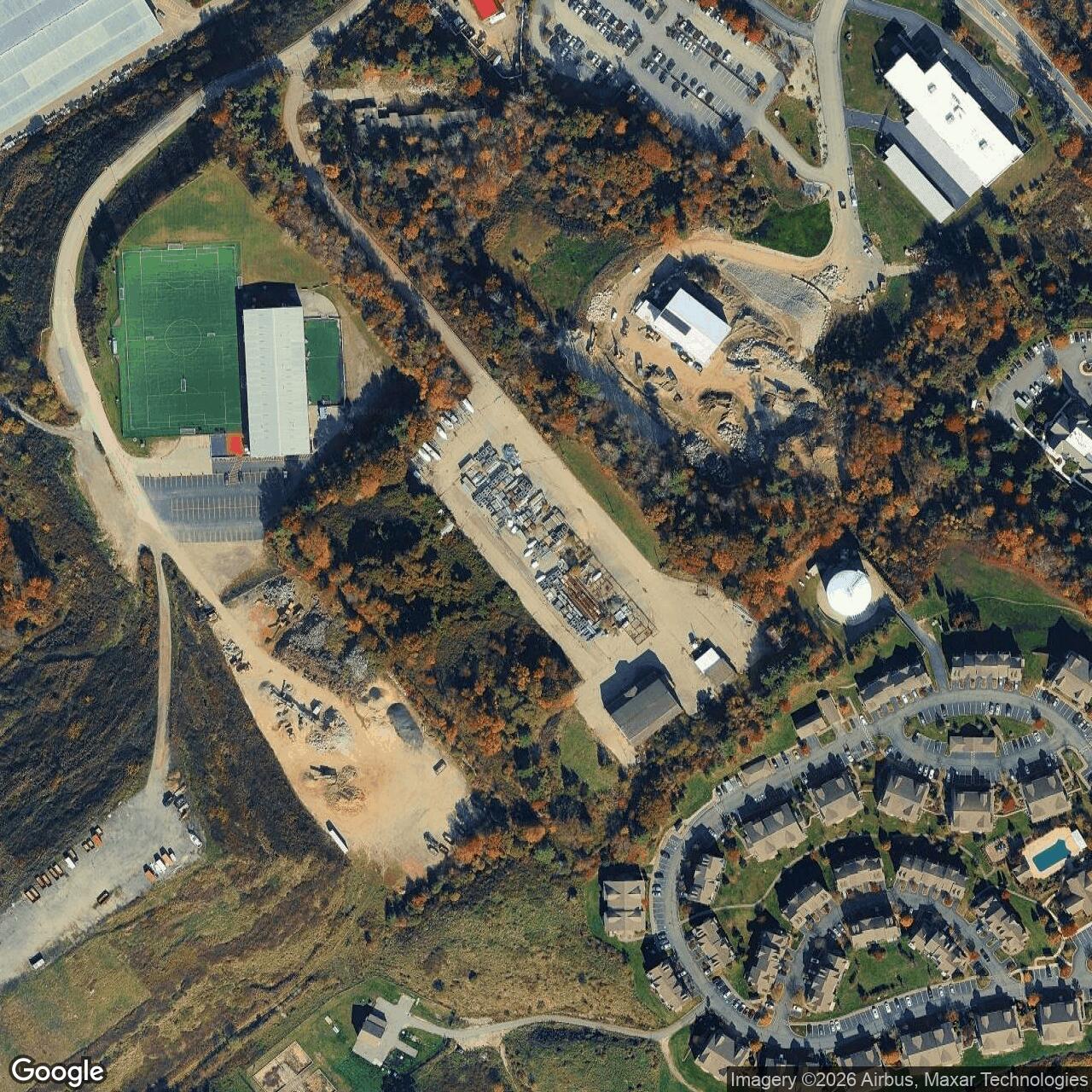Current Google Satellite Image of Nike Site B-38L, Massachusetts