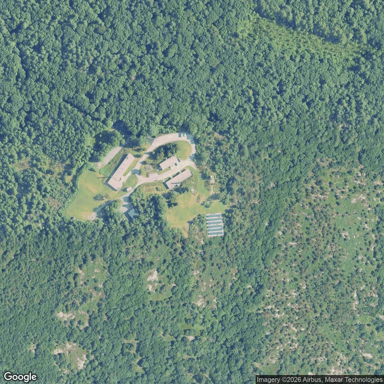 Current Google Satellite Image of Nike Site B-55C, Massachusetts