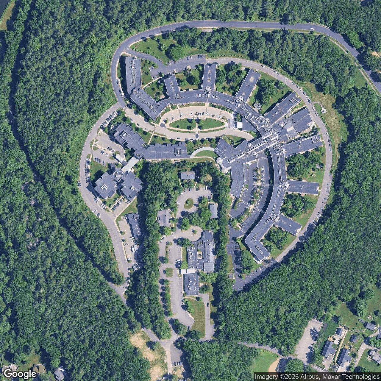 Current Google Satellite Image of Nike Site B-63C, Massachusetts