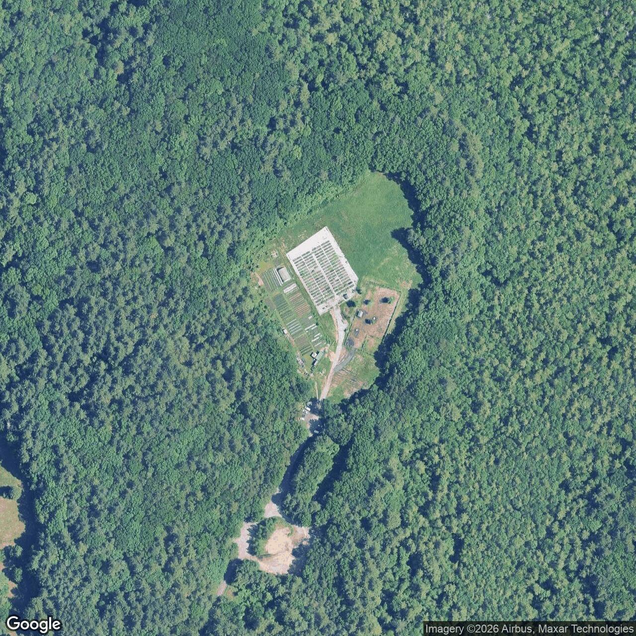 Current Google Satellite Image of Nike Site B-63L, Massachusetts