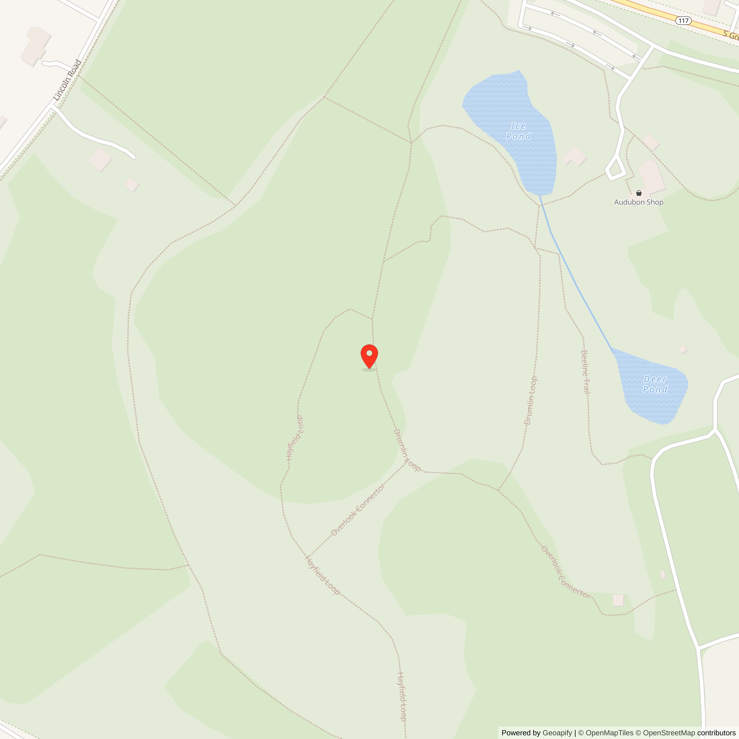 Map showing location of Nike Site B-73C, Massachusetts