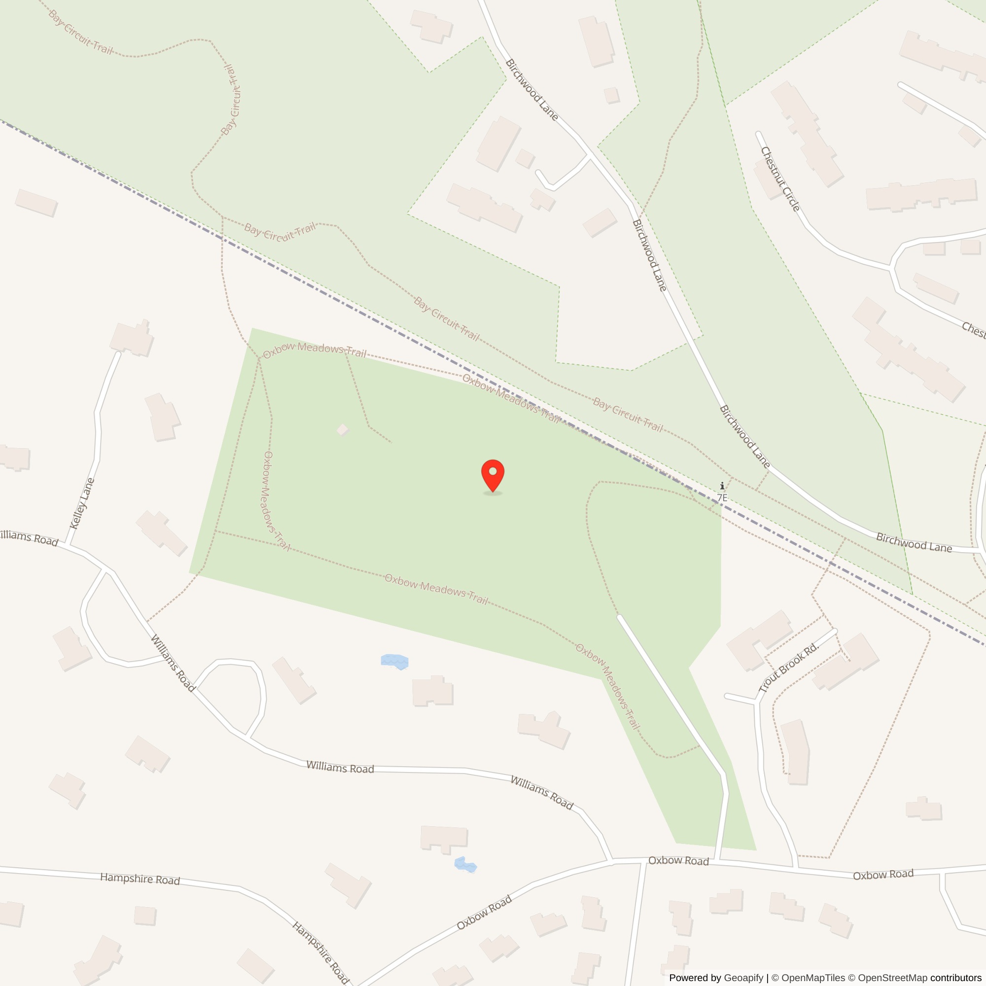 Map showing location of Nike Site B-73L, Massachusetts