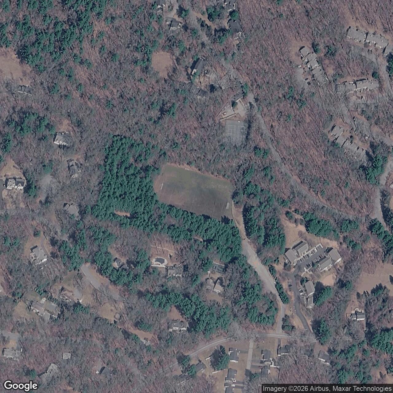 Current Google Satellite Image of Nike Site B-73L, Massachusetts