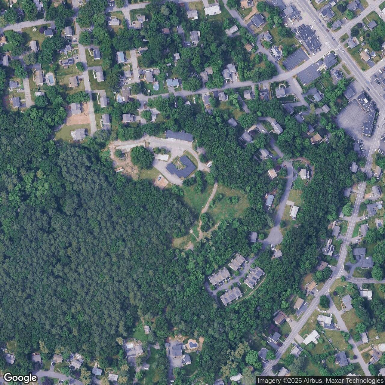 Current Google Satellite Image of Nike Site B-84C, Massachusetts
