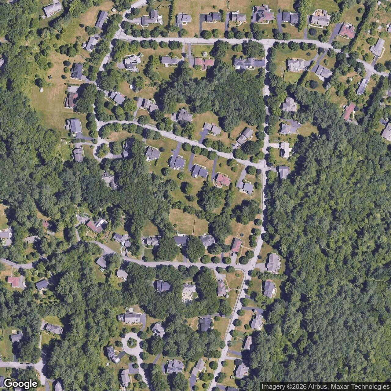 Current Google Satellite Image of Nike Site B-85C, Massachusetts