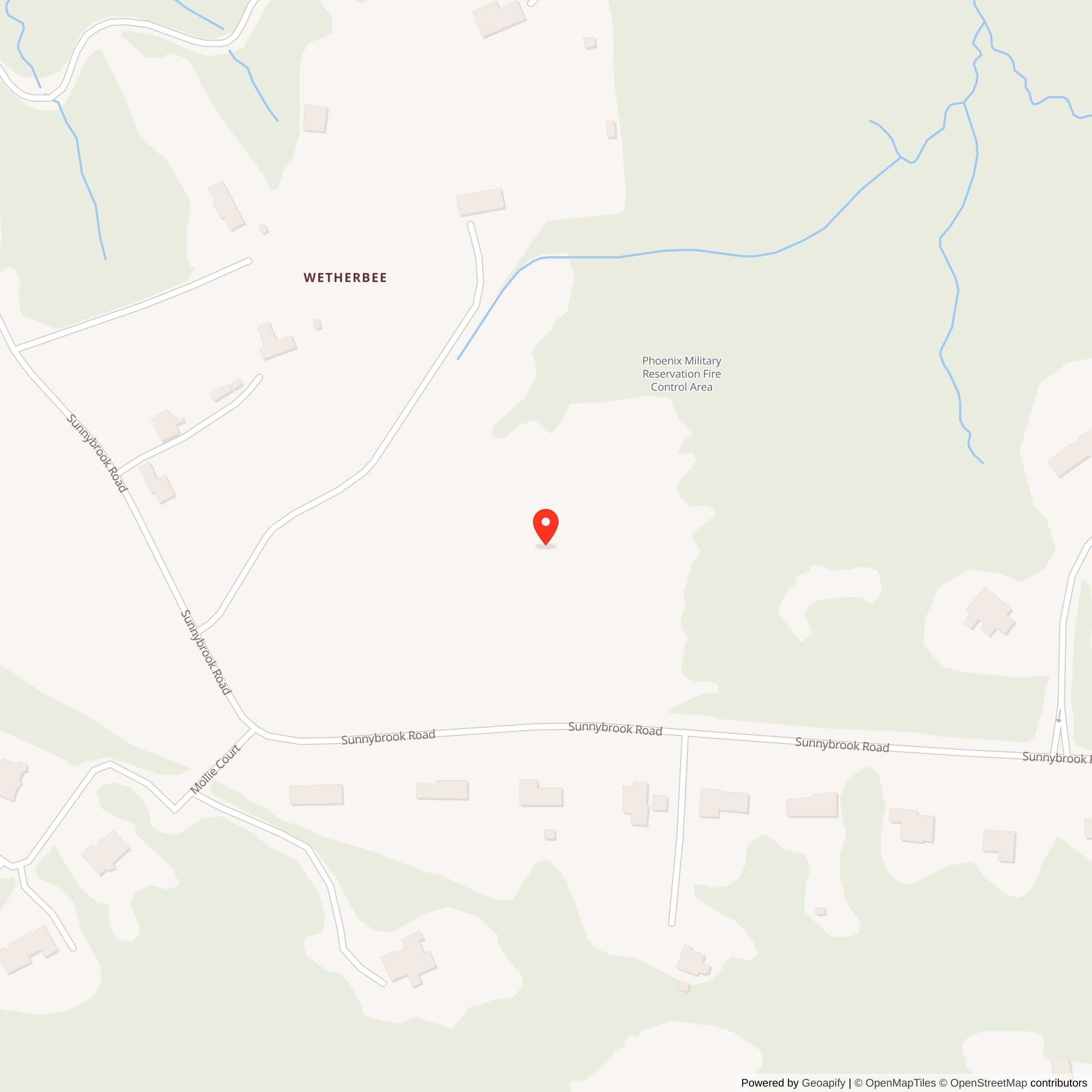 Map showing location of Nike Site BA-03C, Maryland