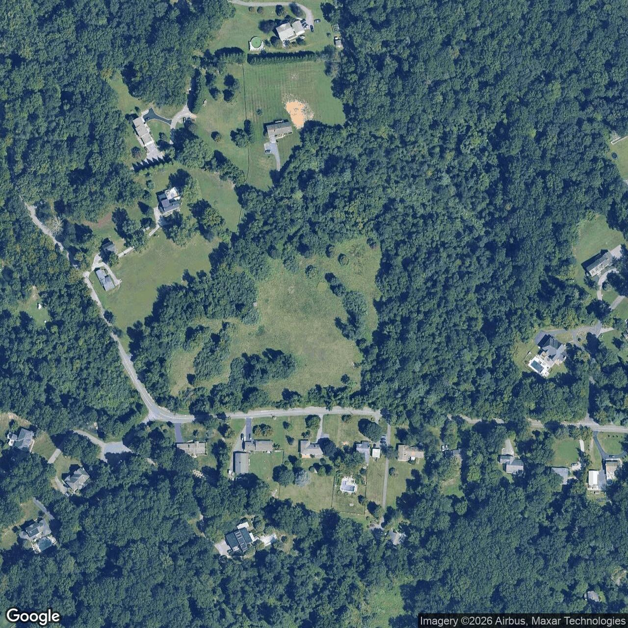 Current Google Satellite Image of Nike Site BA-03C, Maryland