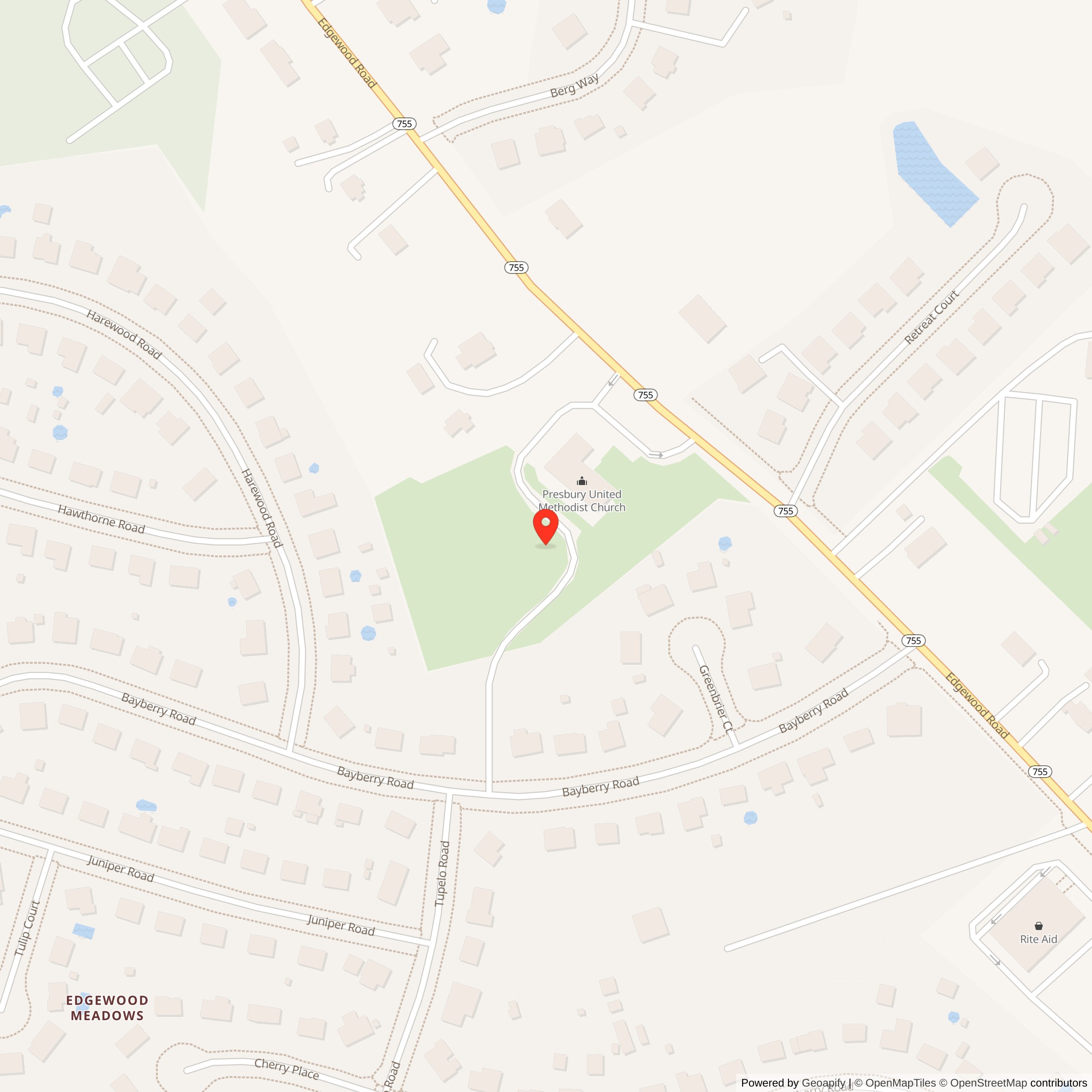 Map showing location of Nike Site BA-18C, Maryland