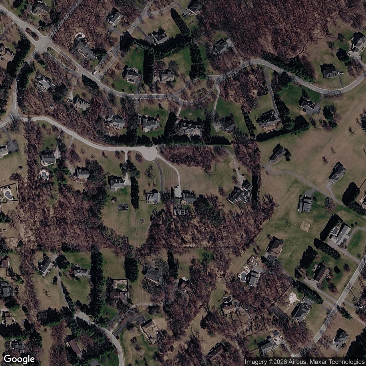 Current Google Satellite Image of Nike Site BA-92L, Maryland