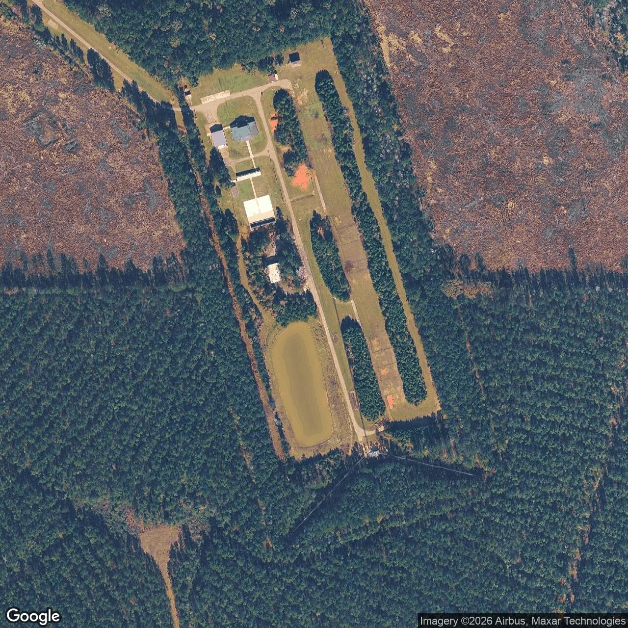 Current Google Satellite Image of Nike Site BD-10L, Louisiana