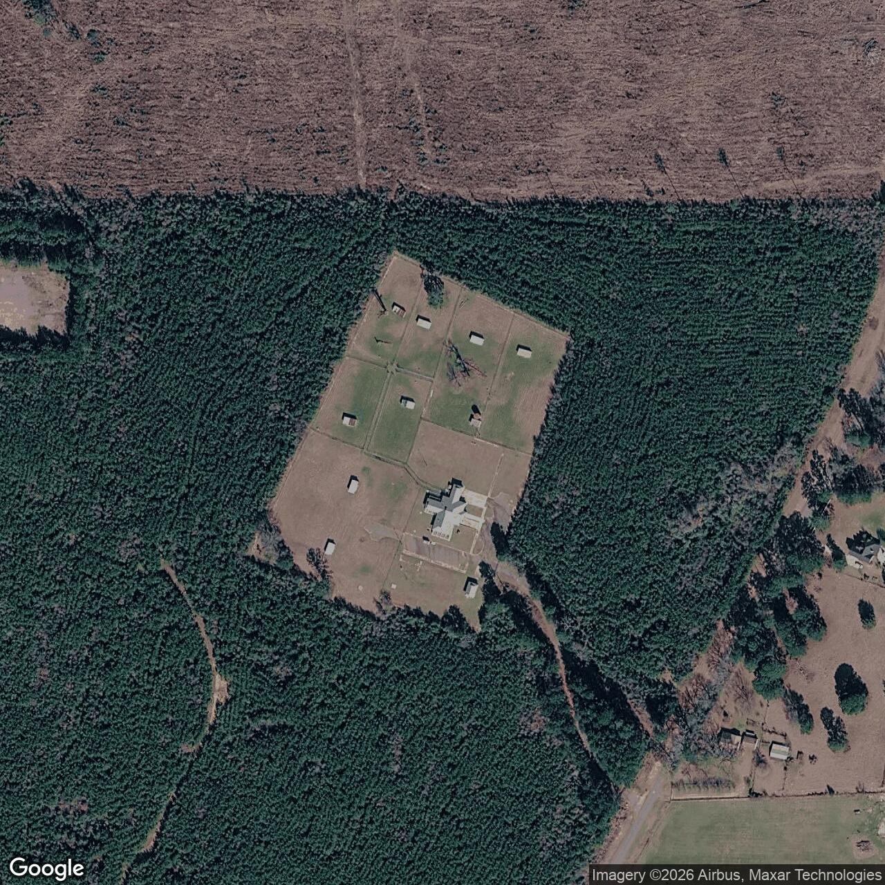 Current Google Satellite Image of Nike Site BD-50C, Louisiana