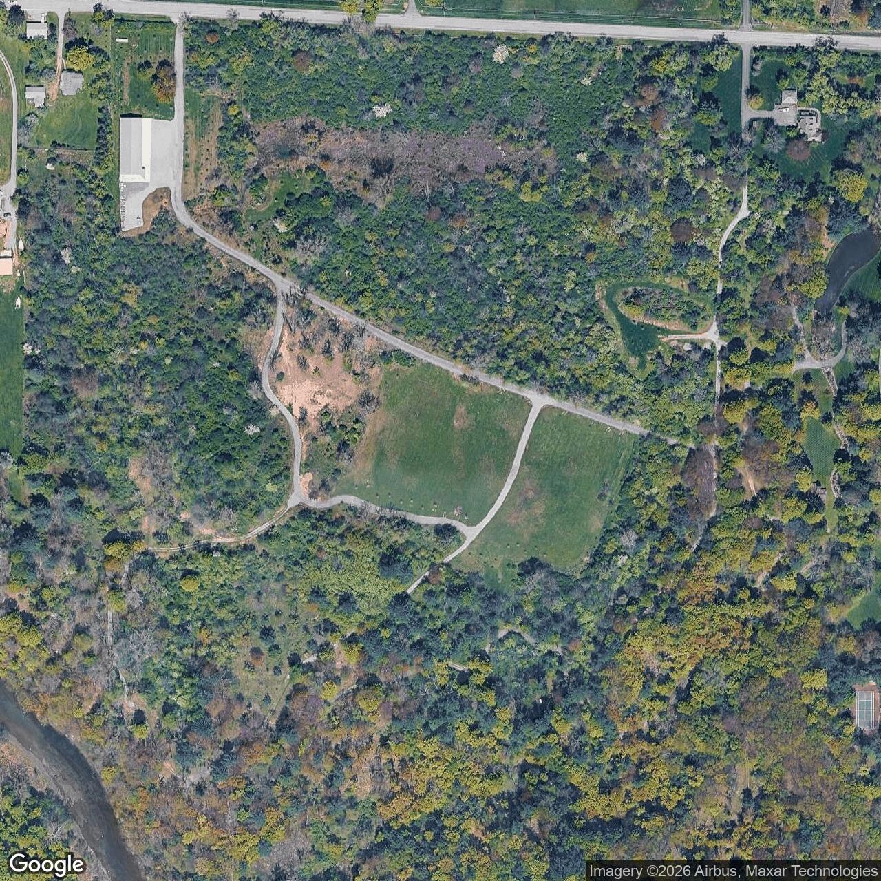 Current Google Satellite Image of Nike Site BU-34/35 Launch Area, New York