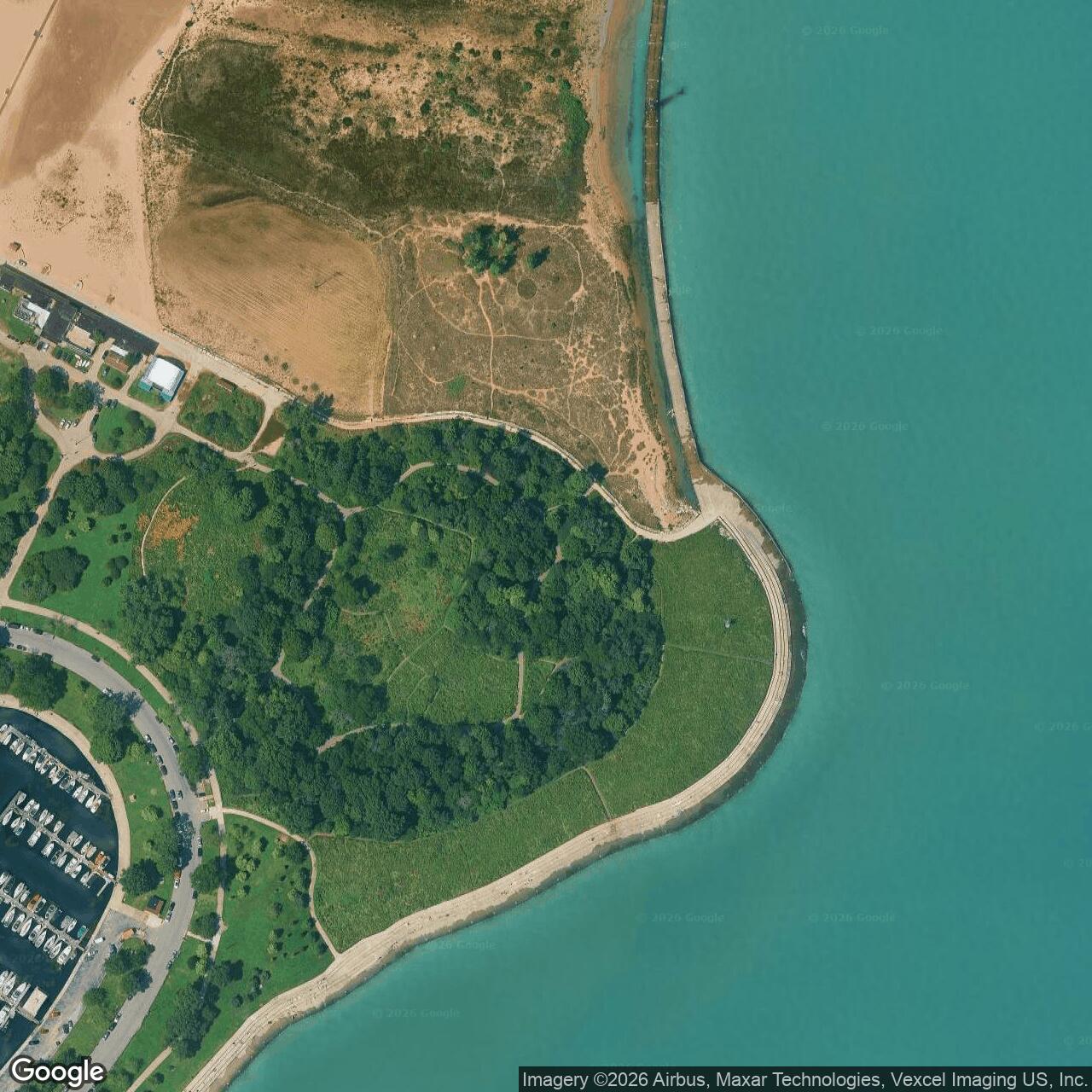 Current Google Satellite Image of Nike Site C-03 IFC 2, Montrose/Belmont Illinois