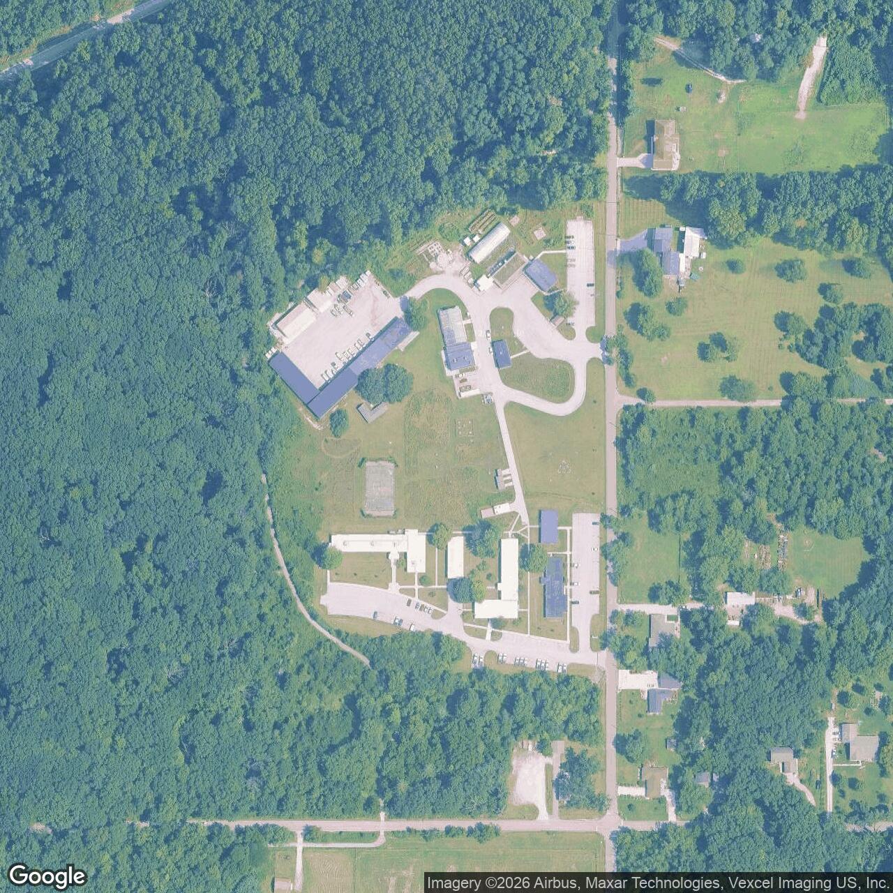 Current Google Satellite Image of Nike Site C-32 IFC, Porter Indiana