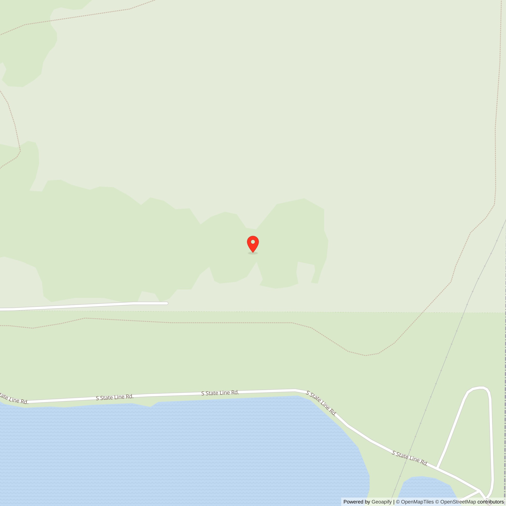 Map showing location of Nike Site C-44 Launcher, Hegewisch/Wolf Lake Illinois