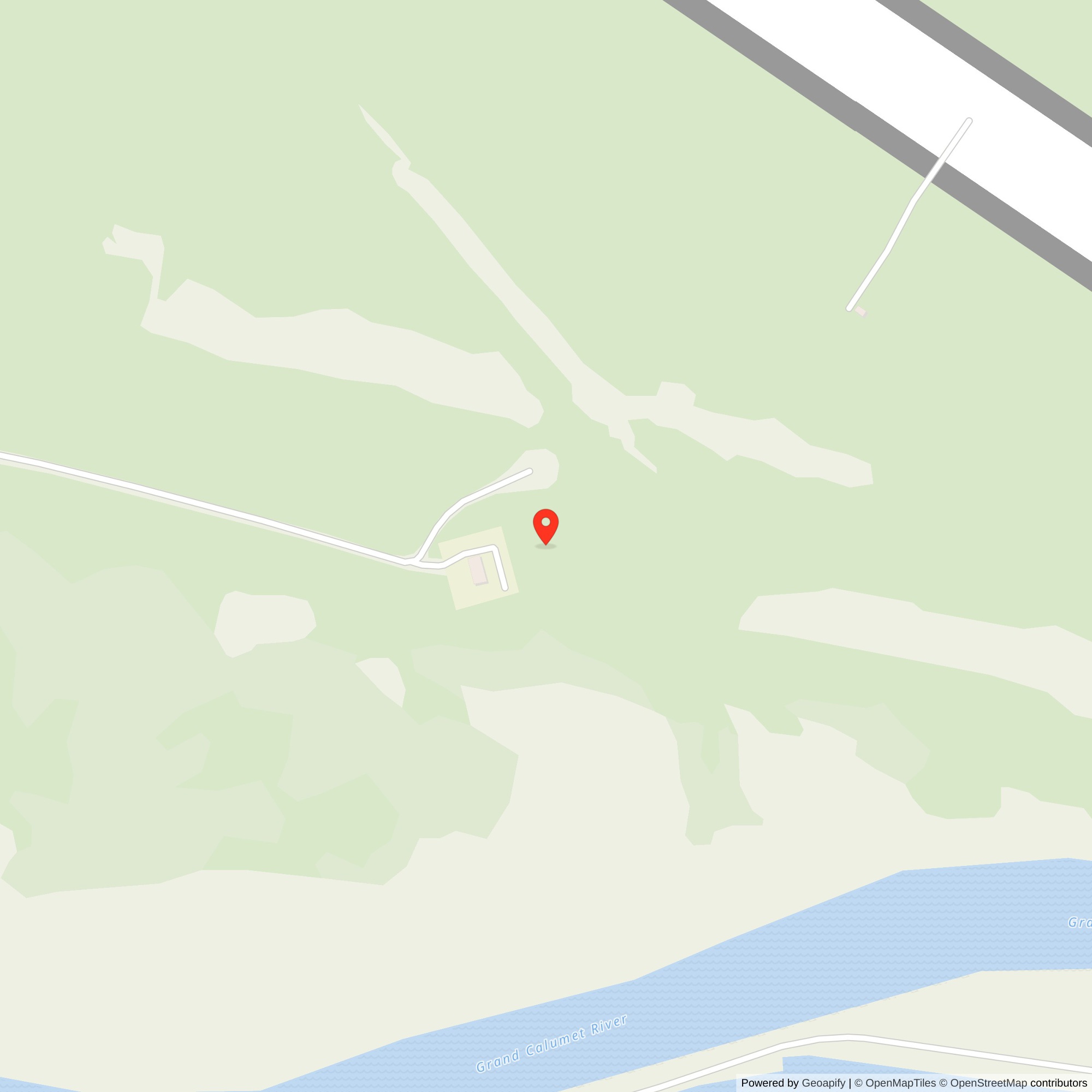 Map showing location of Nike Site C-45C, Indiana