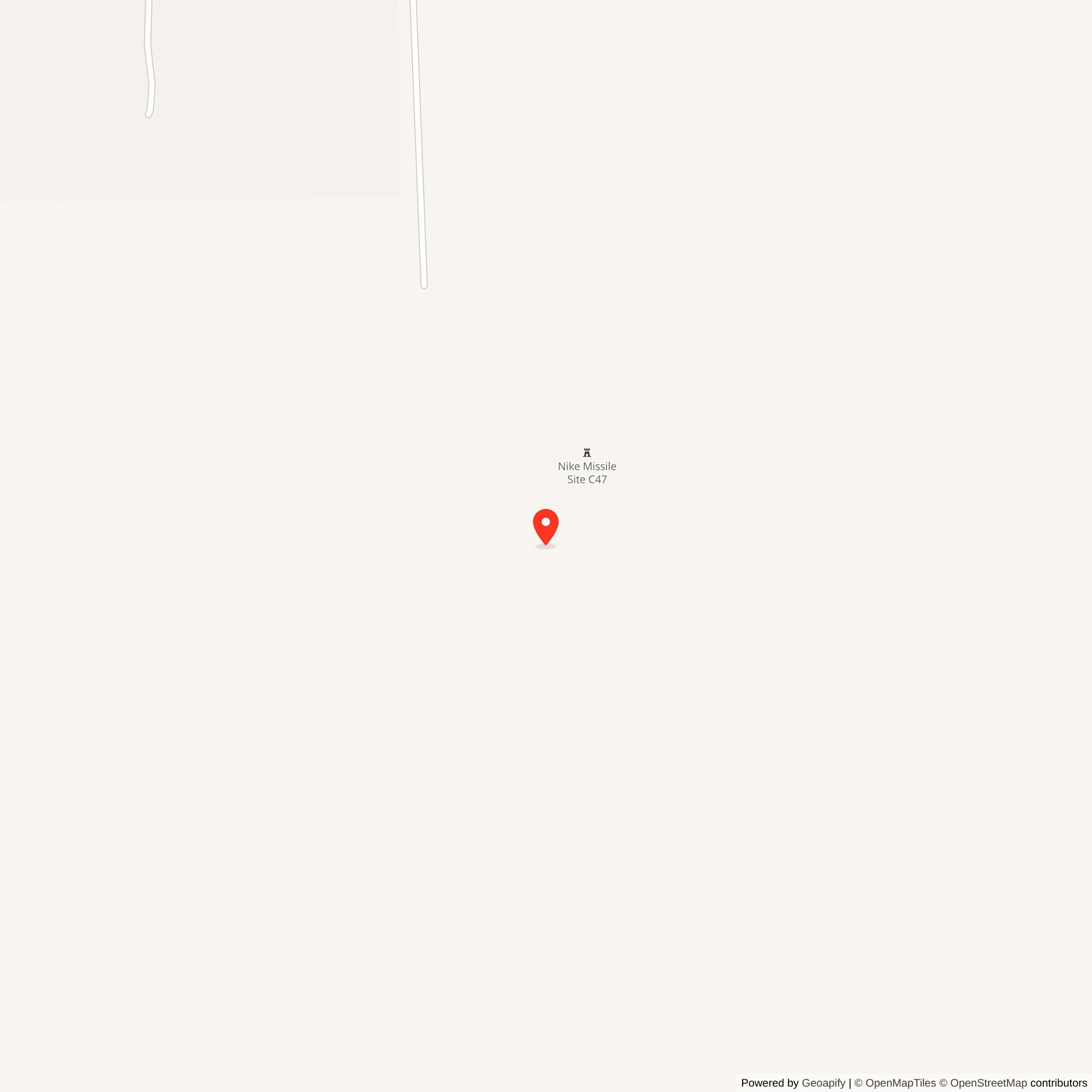 Map showing location of Nike Site C-47L, Indiana