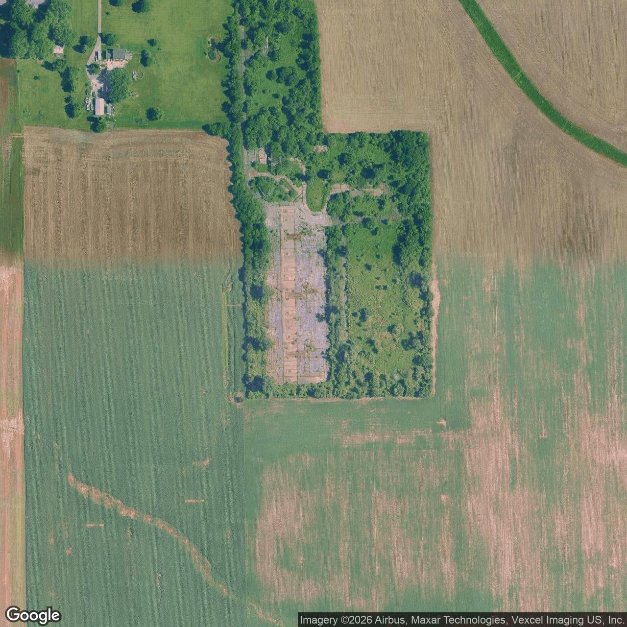 Current Google Satellite Image of Nike Site C-47L, Indiana