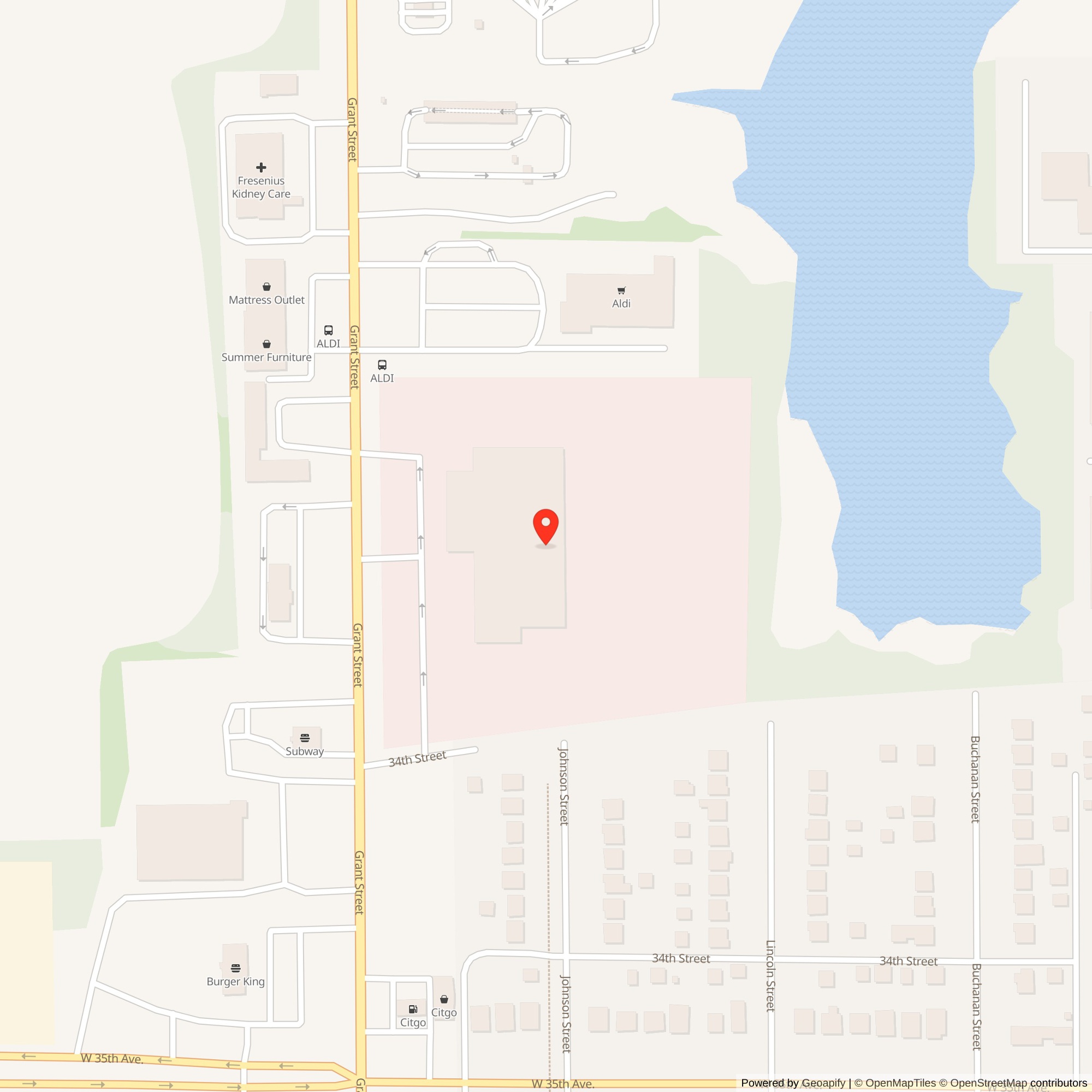 Map showing location of Nike Site C-48C, Gary Indiana