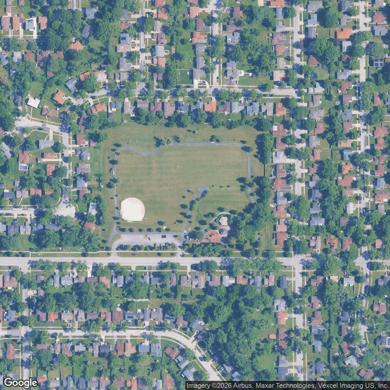 Current Google Satellite Image of Nike Site C-49/50RC, Illinois