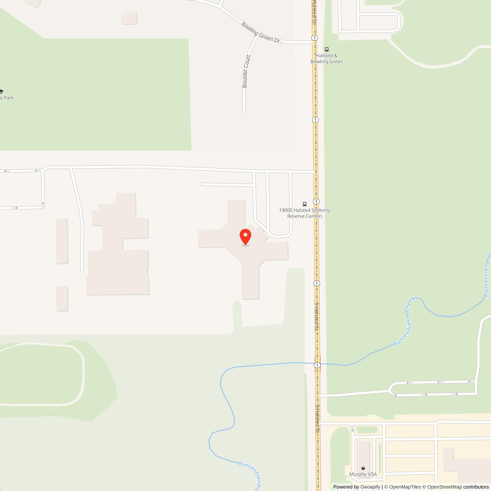 Map showing location of Nike Site C-49/50RL, Illinois