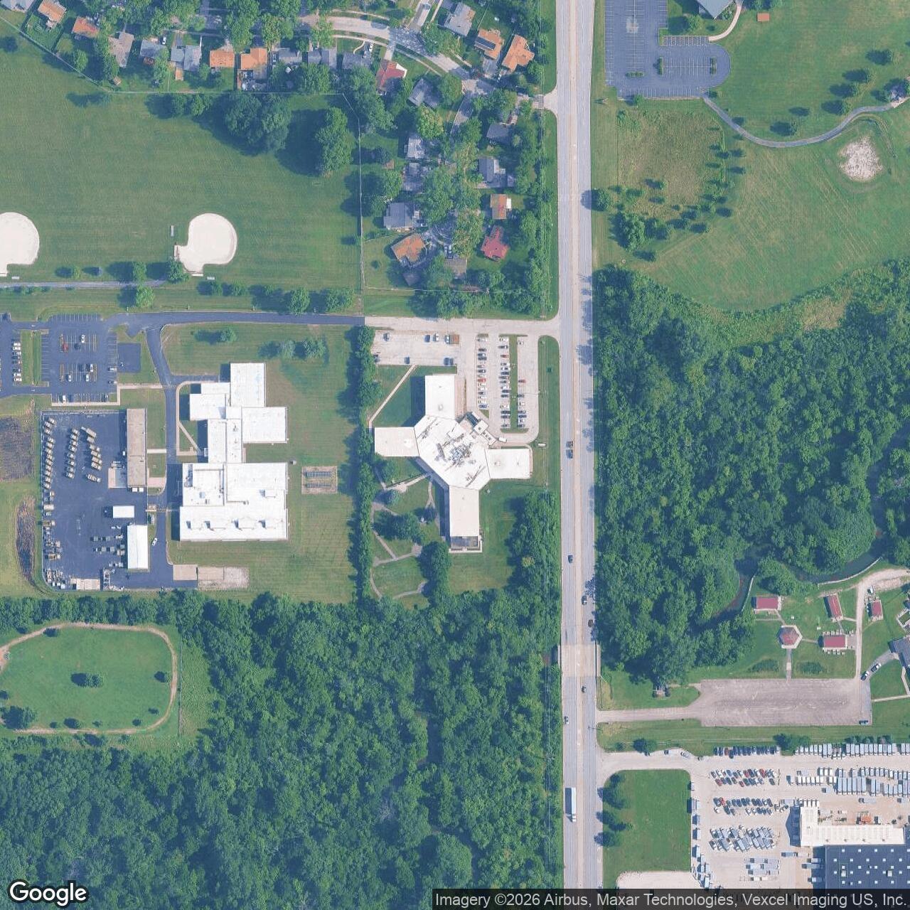 Current Google Satellite Image of Nike Site C-49/50RL, Illinois