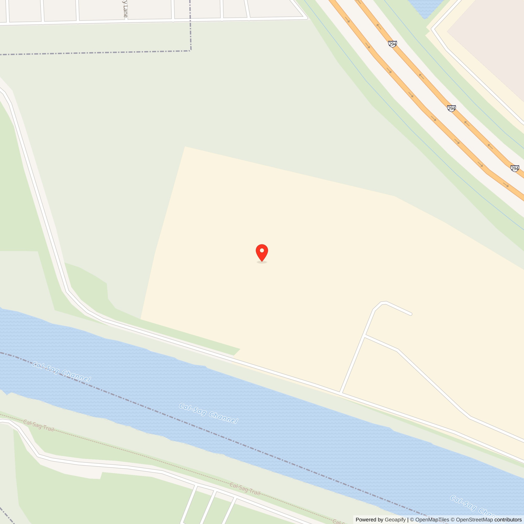 Map showing location of Nike Site C-51 Launcher, Worth/Palos Heights/La Grange Illinois