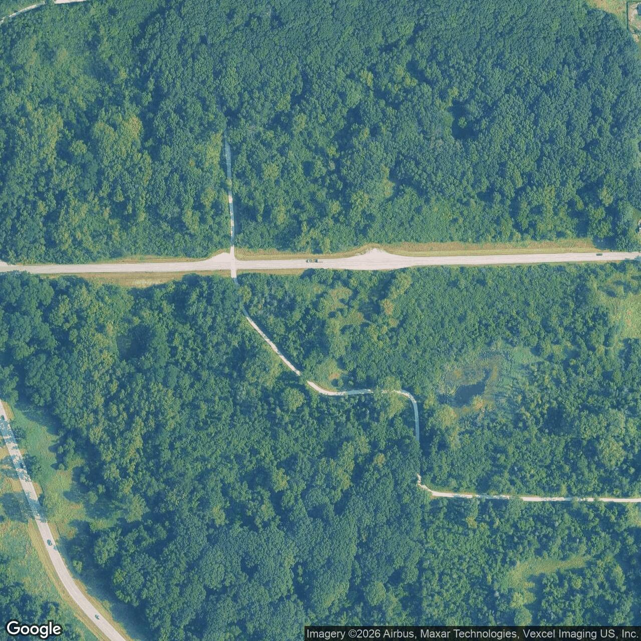Current Google Satellite Image of Nike Site C-61 IFC, Argonne National Laboratories Illinois
