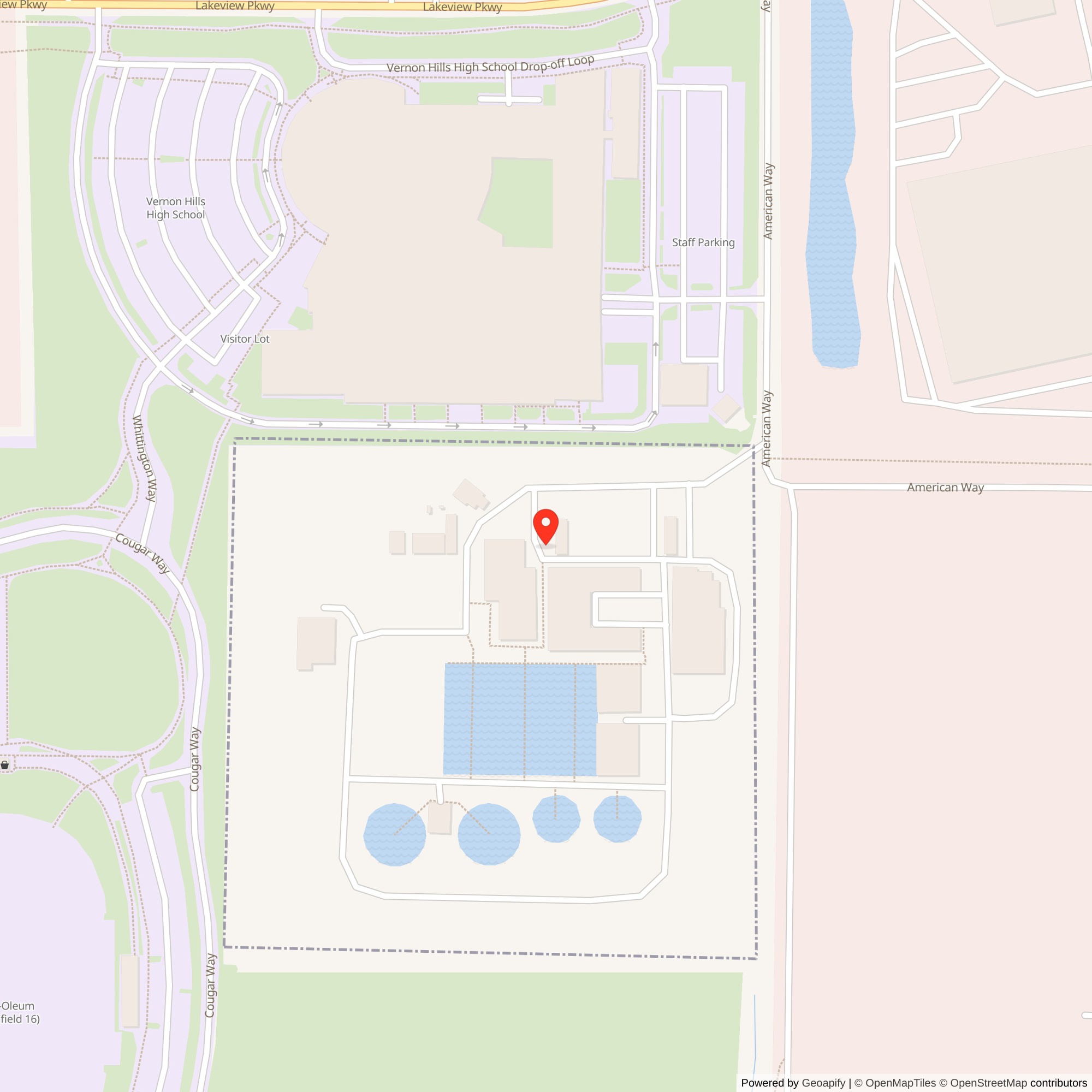 Map showing location of Nike Site C-92 Launcher, Mundelein Illinois