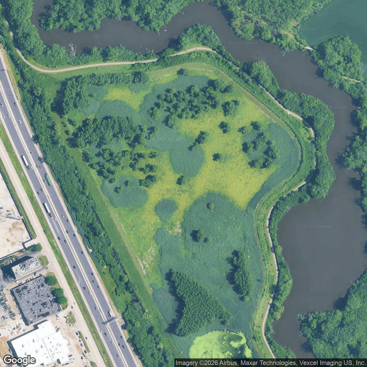 Current Google Satellite Image of Nike Site C-93L, Illinois