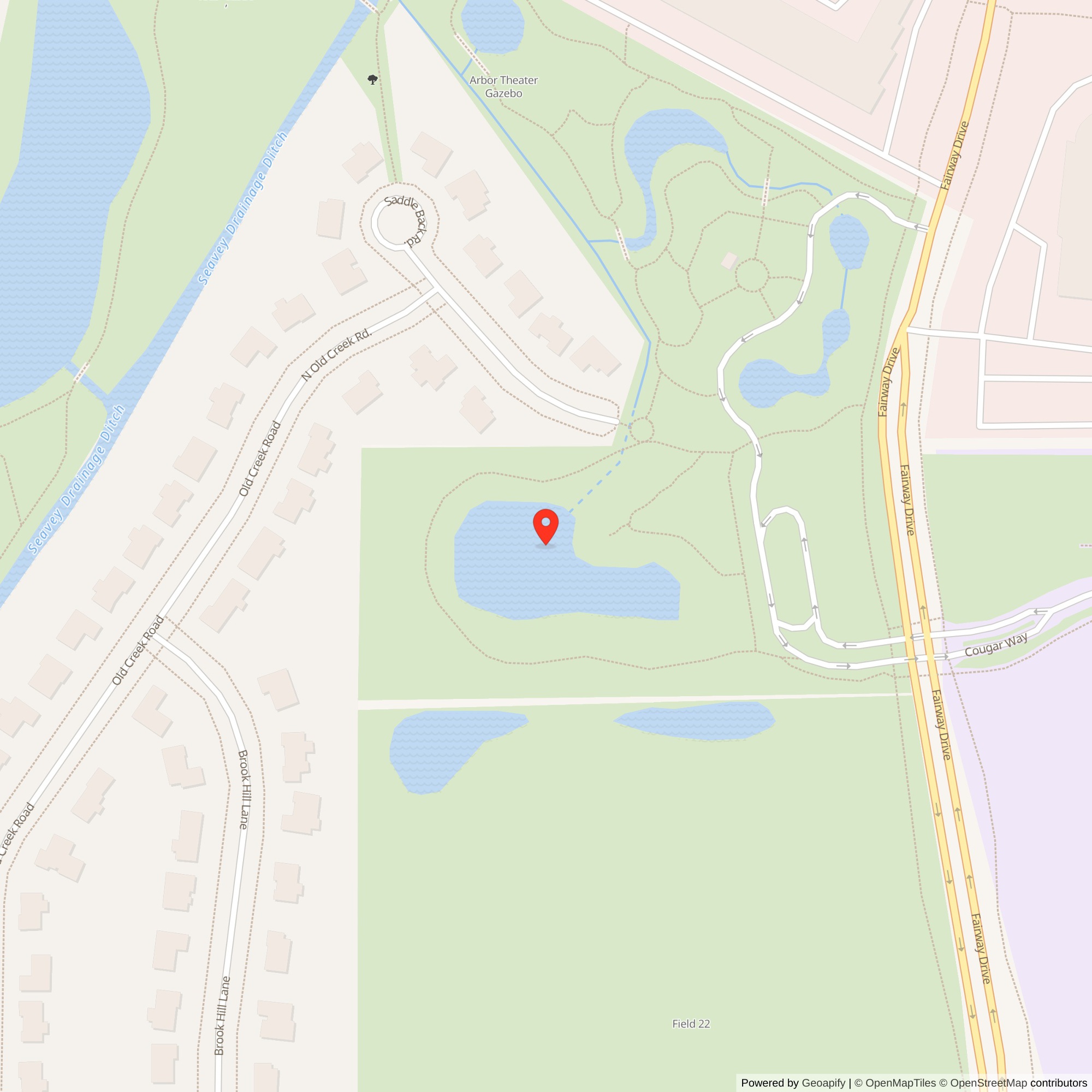Map showing location of Nike Site C-94 Launcher, Libertyville Illinois