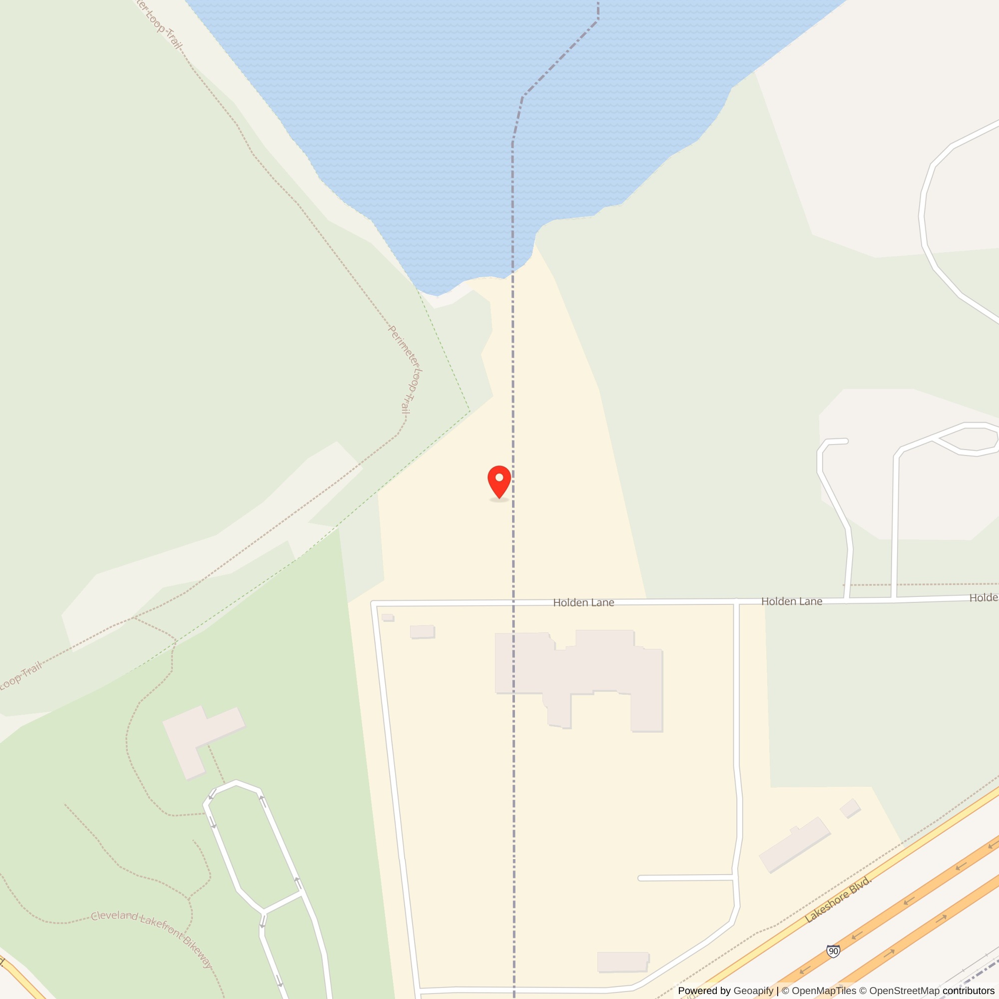 Map showing location of Nike Site CL-02L, Ohio