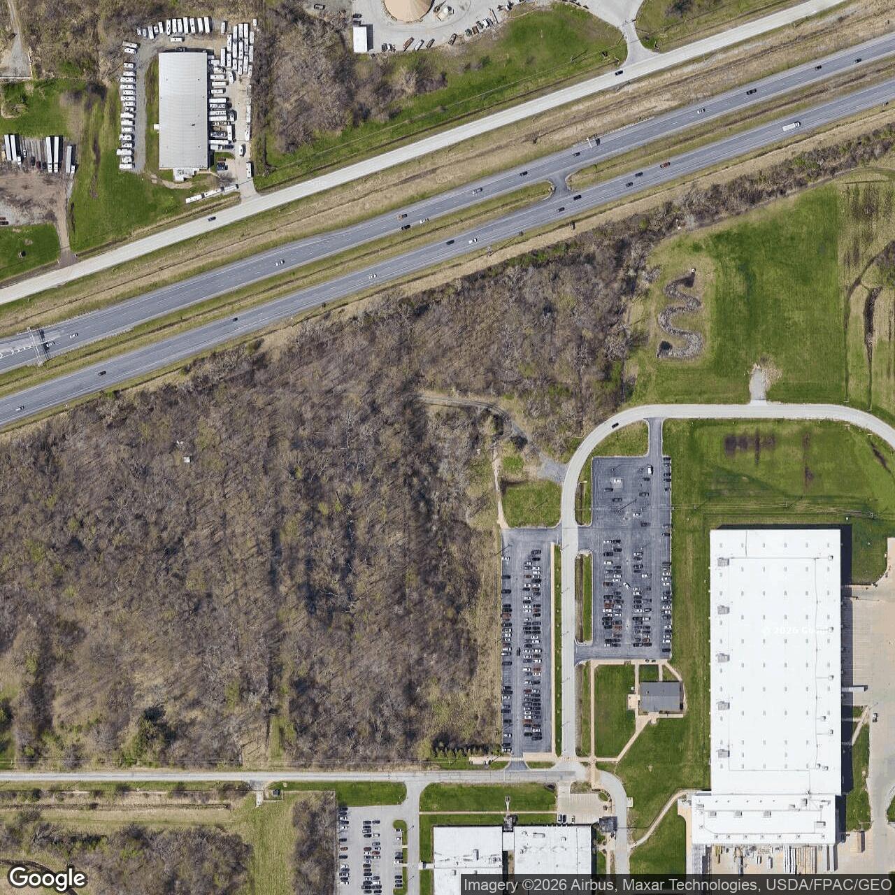 Current Google Satellite Image of Nike Site CL-11L, Ohio