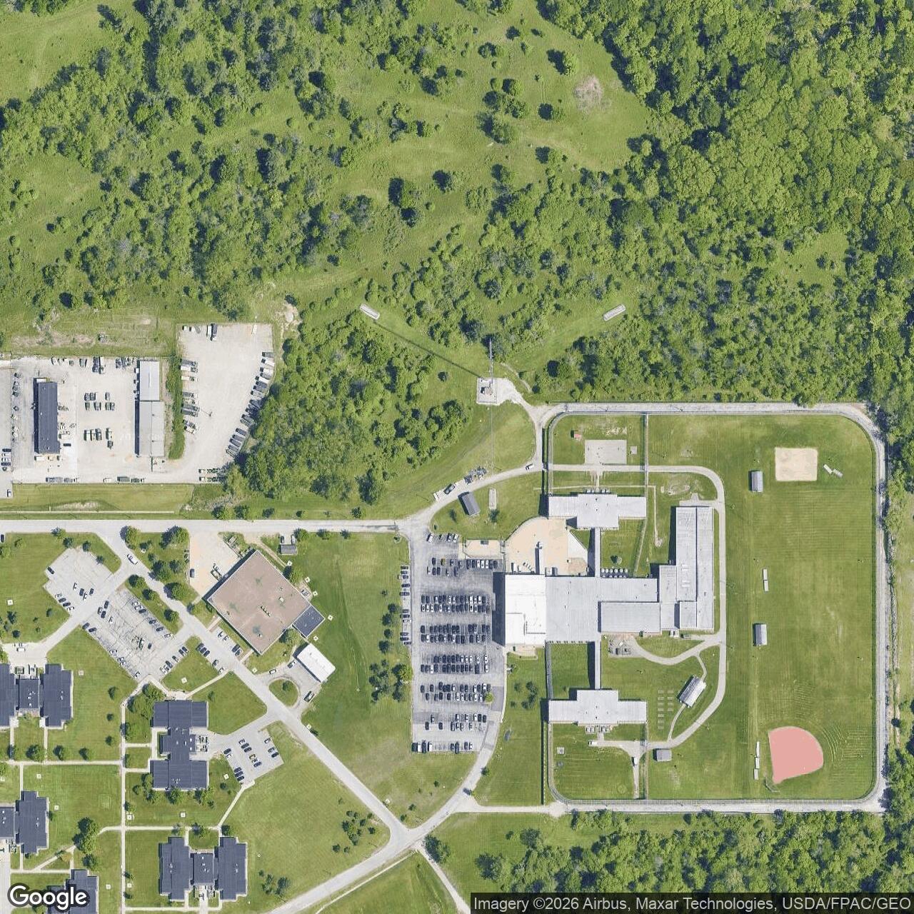 Current Google Satellite Image of Nike Site CL-34C, Ohio