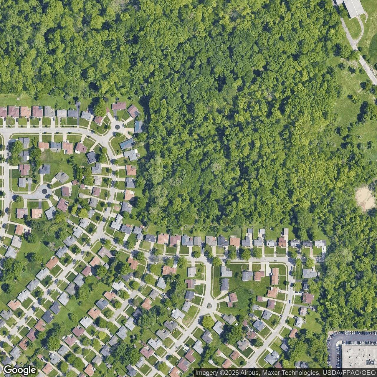 Current Google Satellite Image of Nike Site CL-34L, Ohio