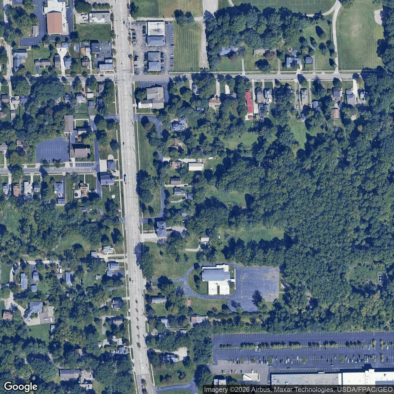 Current Google Satellite Image of Nike Site CL-48C, Ohio