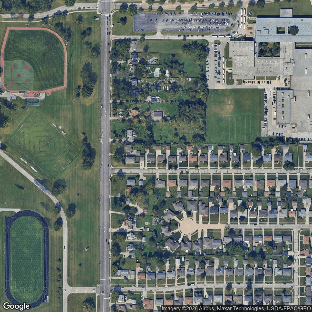 Current Google Satellite Image of Nike Site CL-59C, Ohio