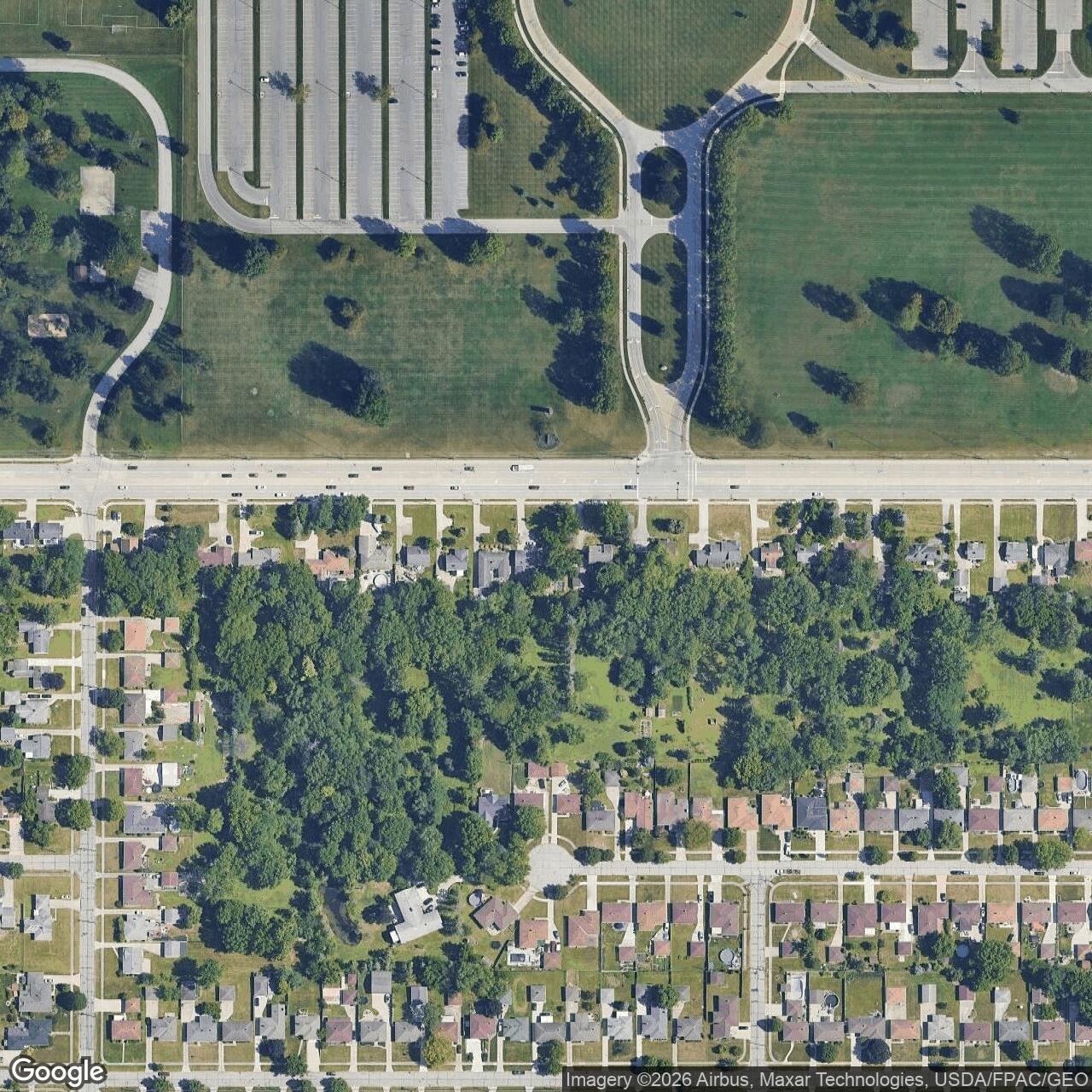 Current Google Satellite Image of Nike Site CL-59L, Ohio