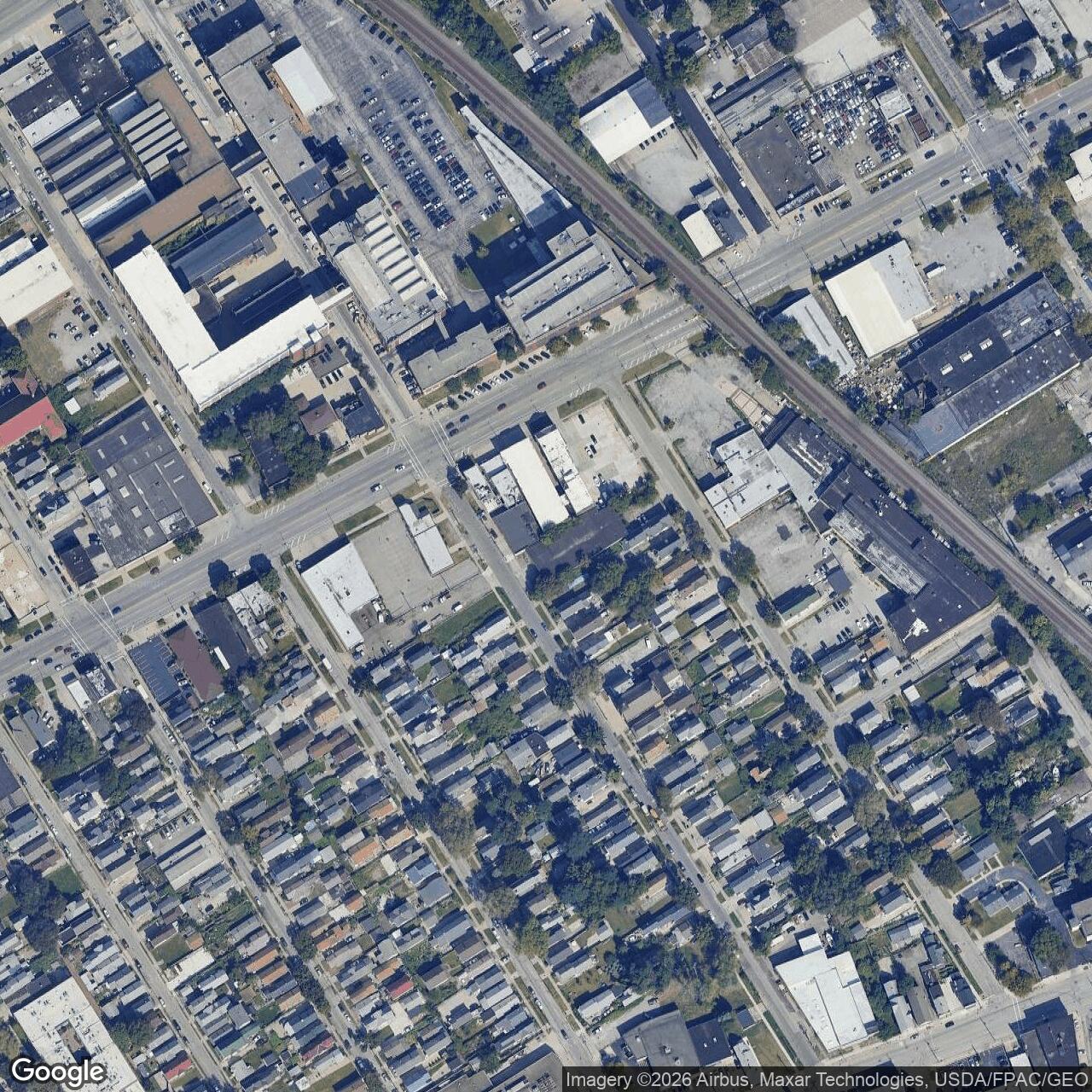 Current Google Satellite Image of Nike Site CL-67C, Ohio