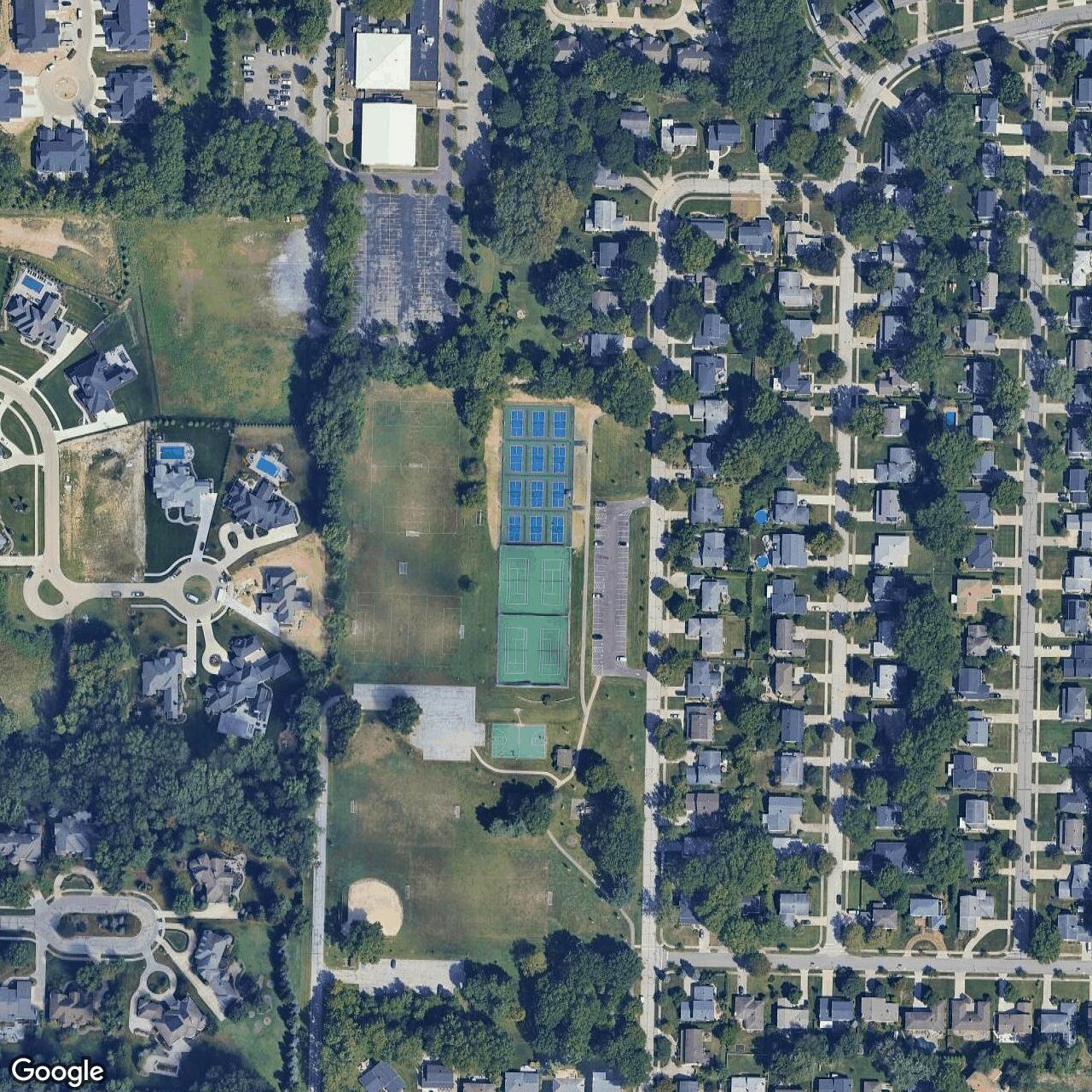 Current Google Satellite Image of Nike Site CL-69L, Ohio