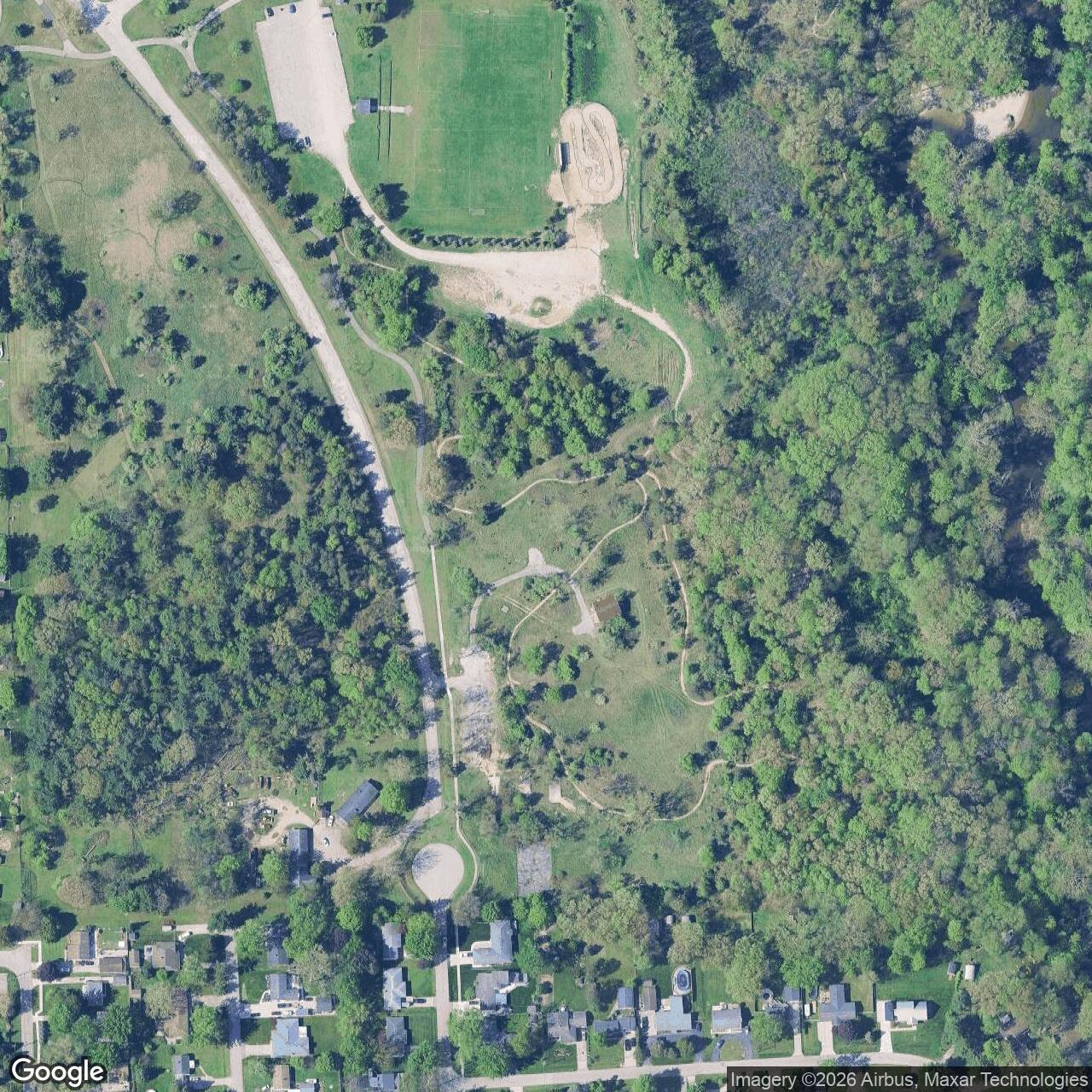 Current Google Satellite Image of Nike Site D-06C, Michigan