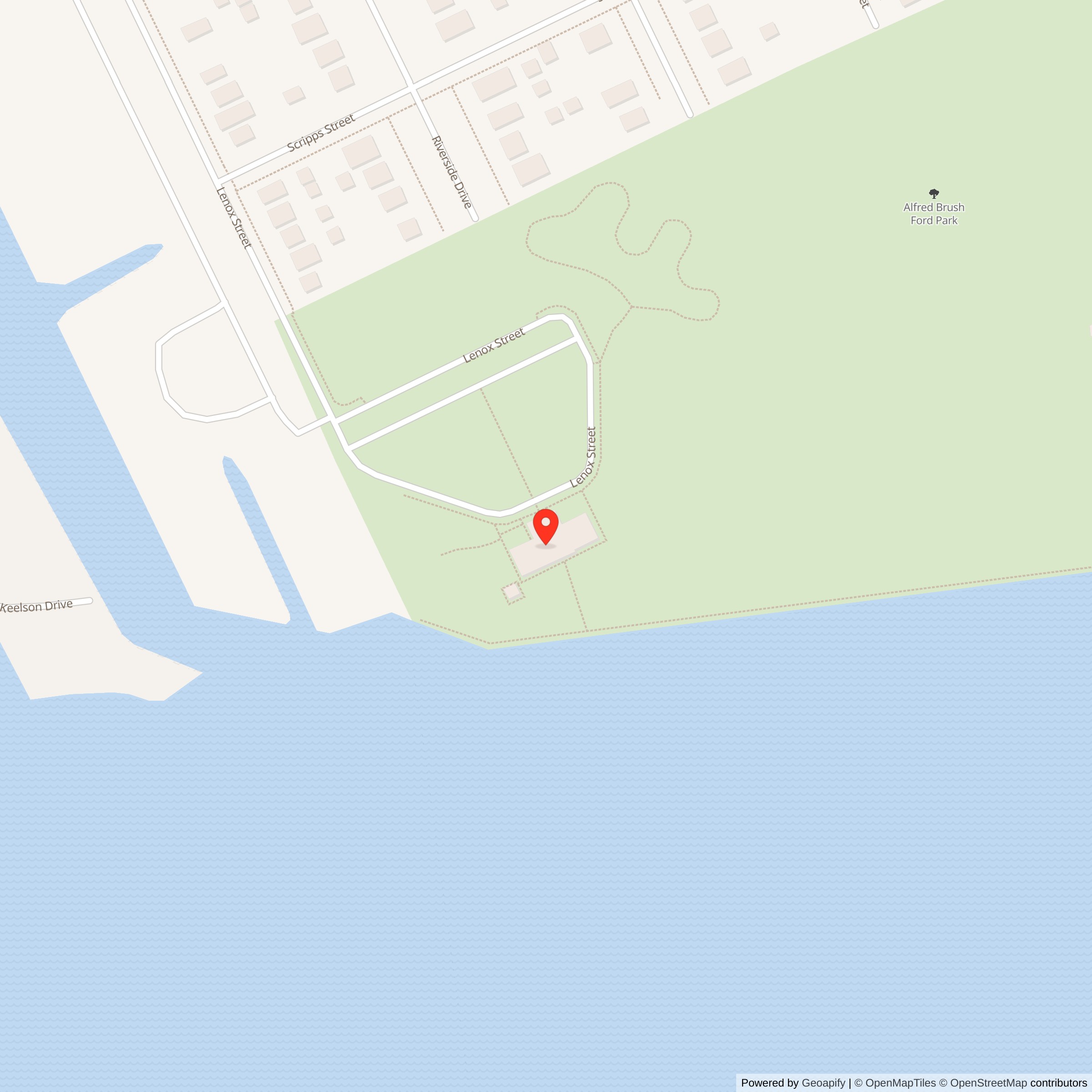 Map showing location of Nike Site D-23C, Michigan