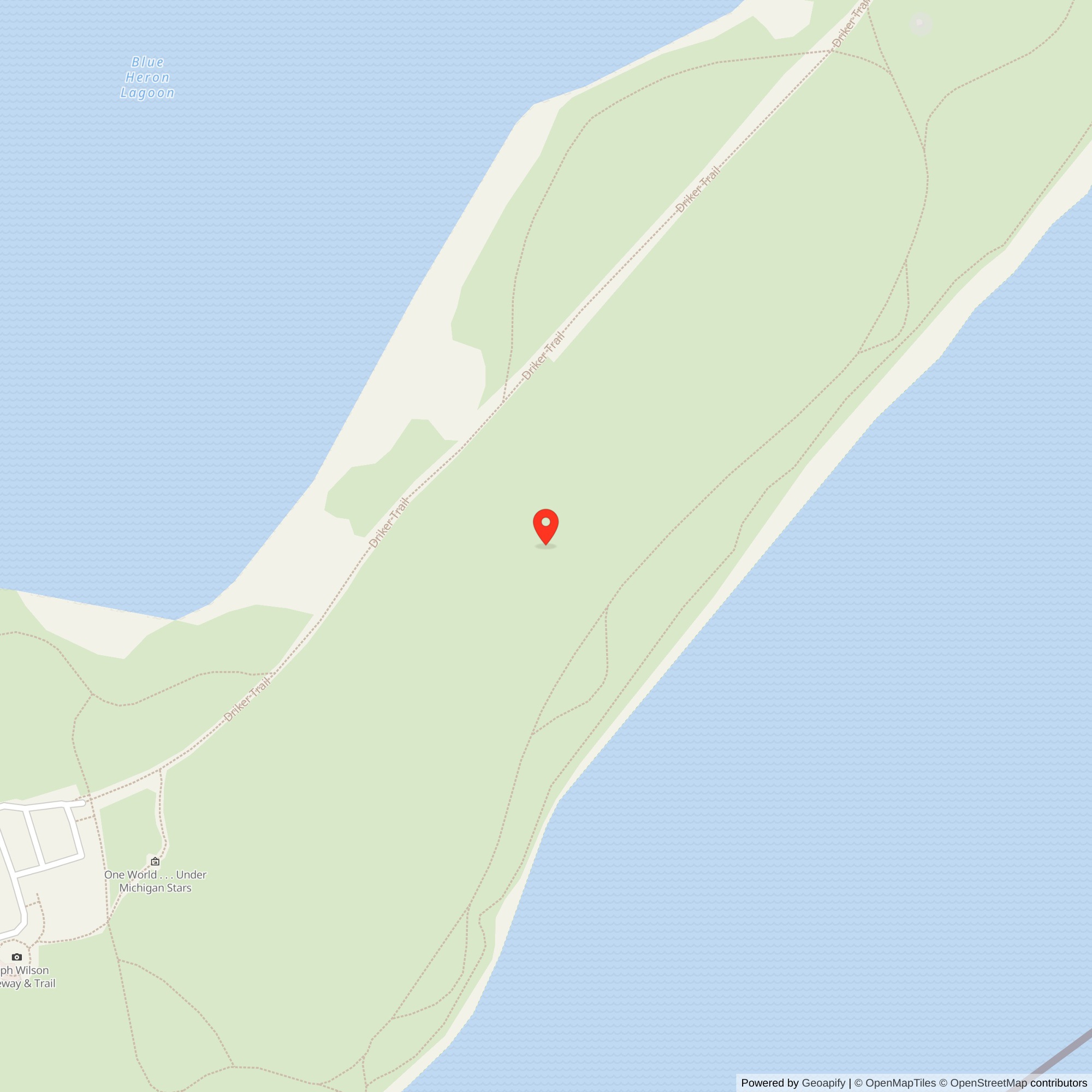 Map showing location of Nike Site D-23L, Michigan
