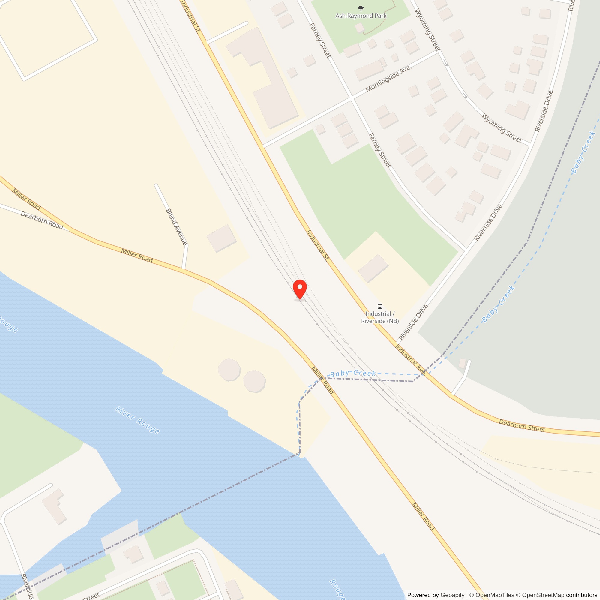 Map showing location of Nike Site D-26L, Michigan