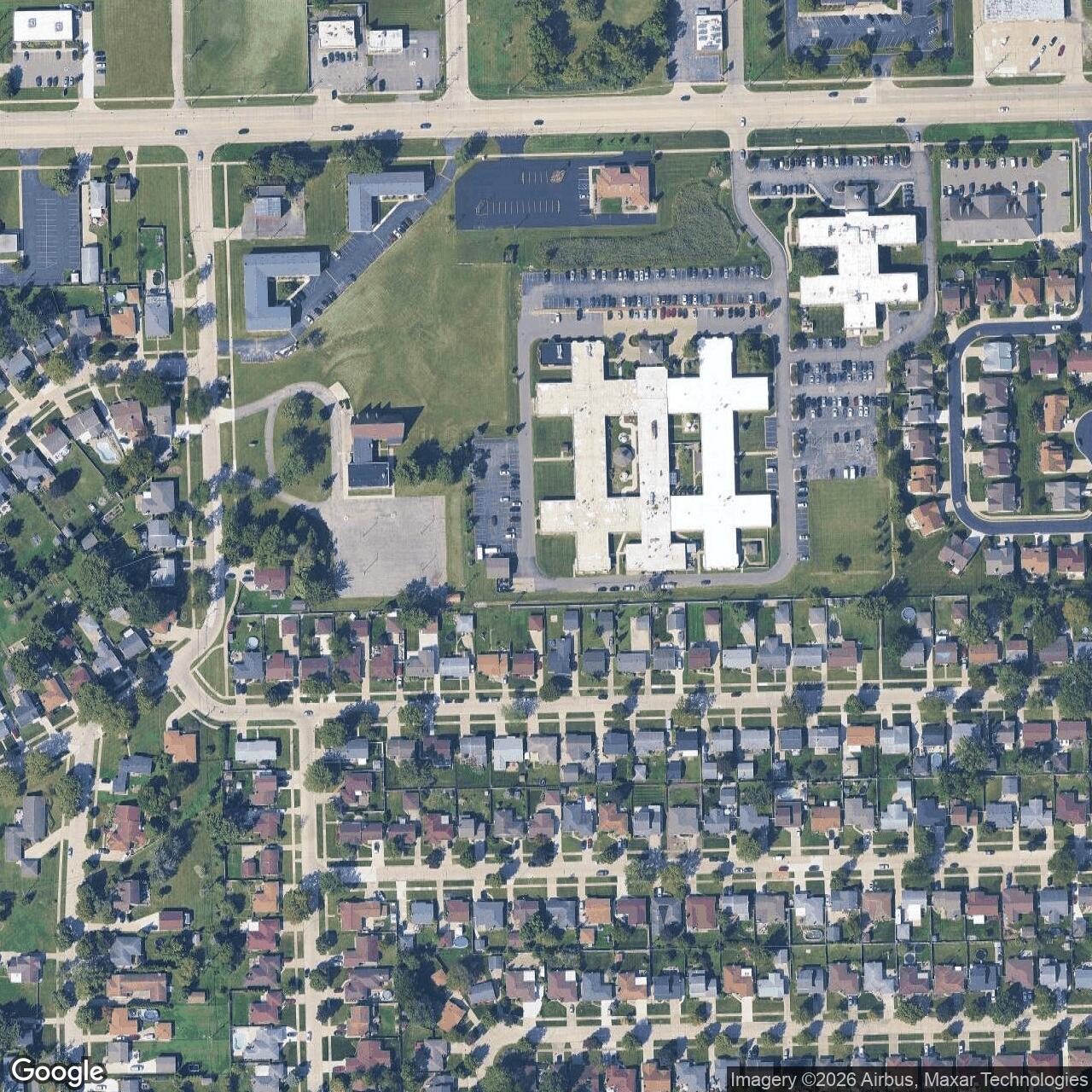 Current Google Satellite Image of Nike Site D-54C, Michigan